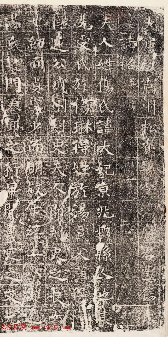 大唐故荆州松资县令汤府君妻伤大妃墓志铭