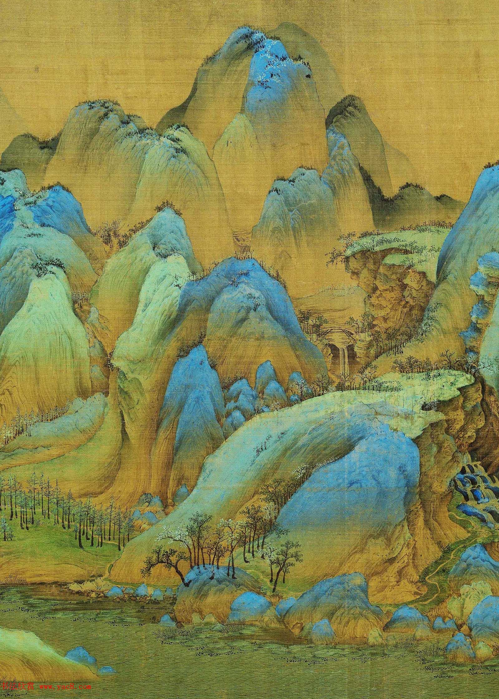 北宋王希孟传世名画《千里江山图》