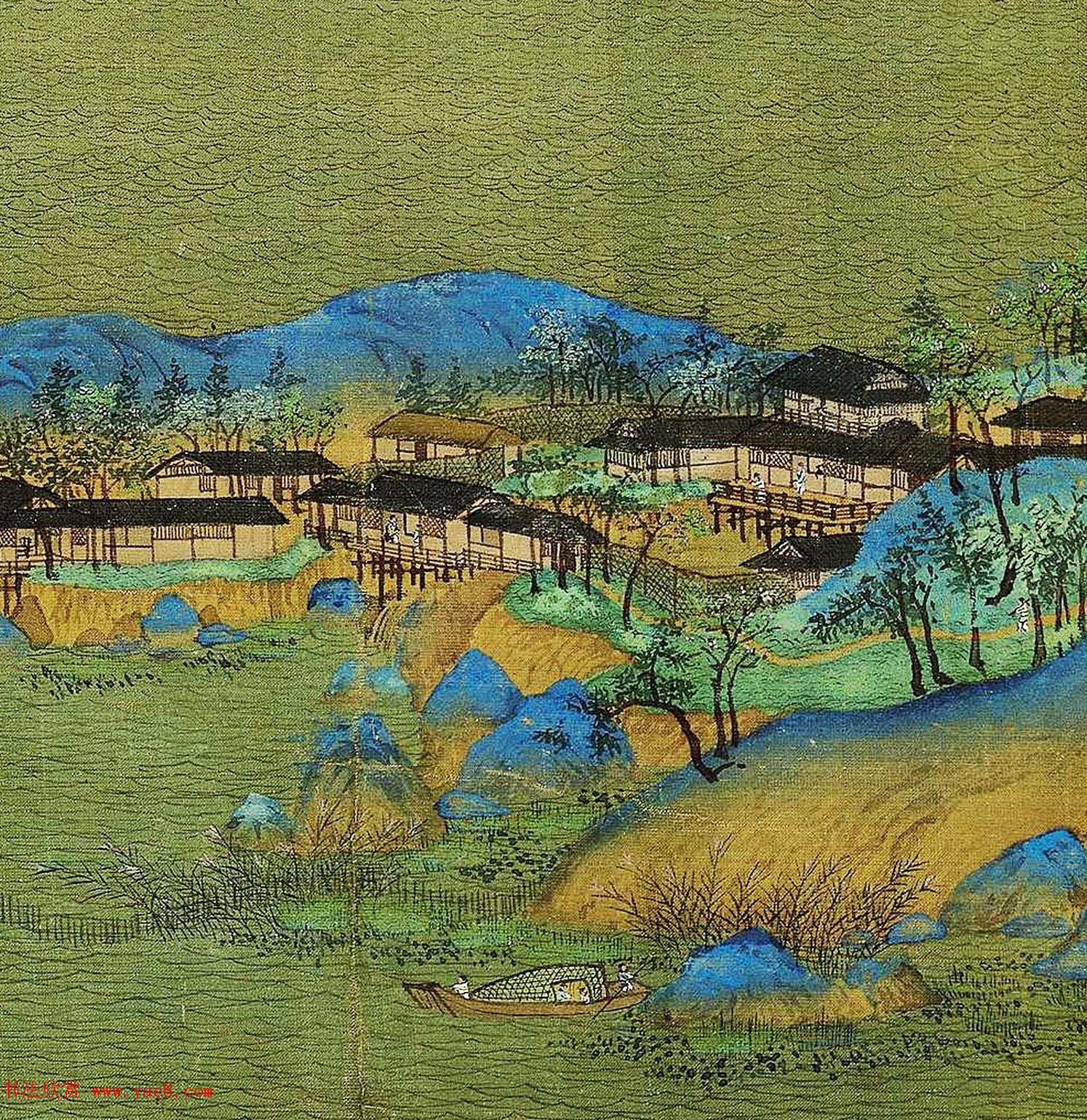 北宋王希孟传世名画《千里江山图》