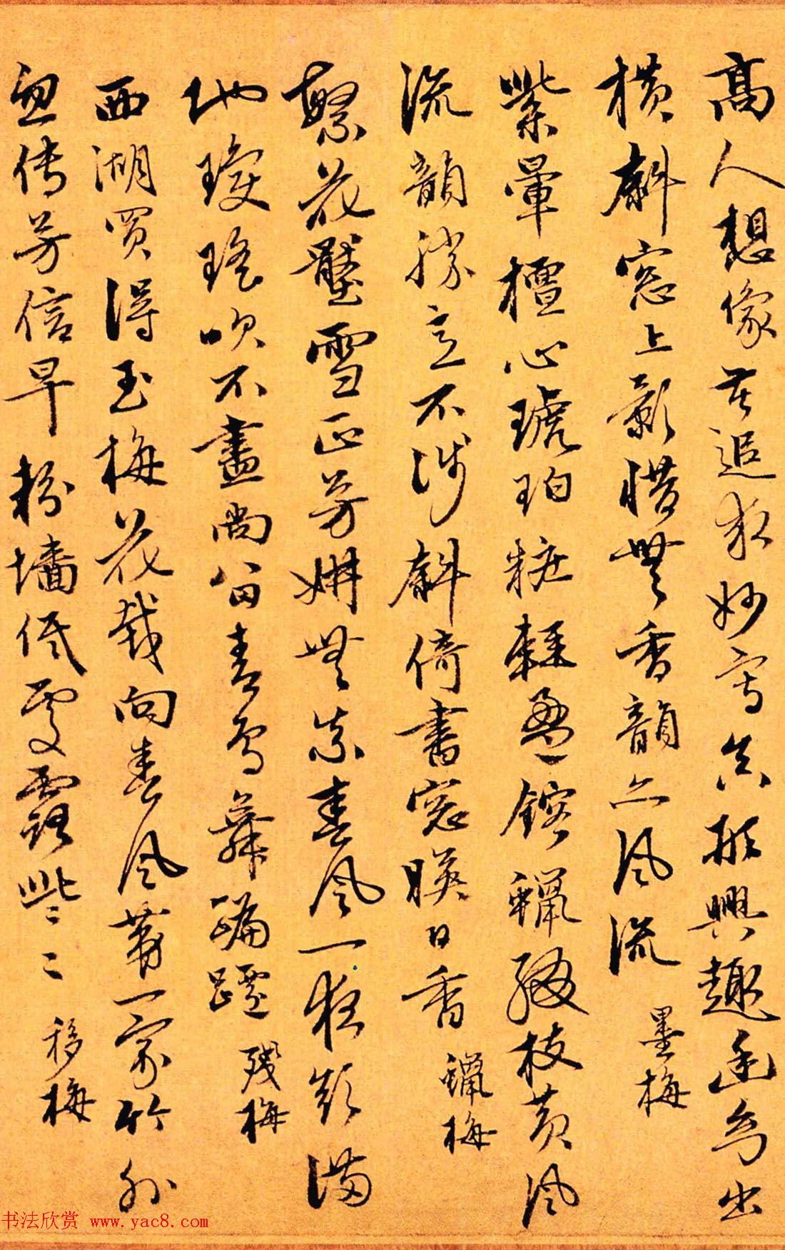 赵孟頫第三子赵奕行书梅花五十咏卷