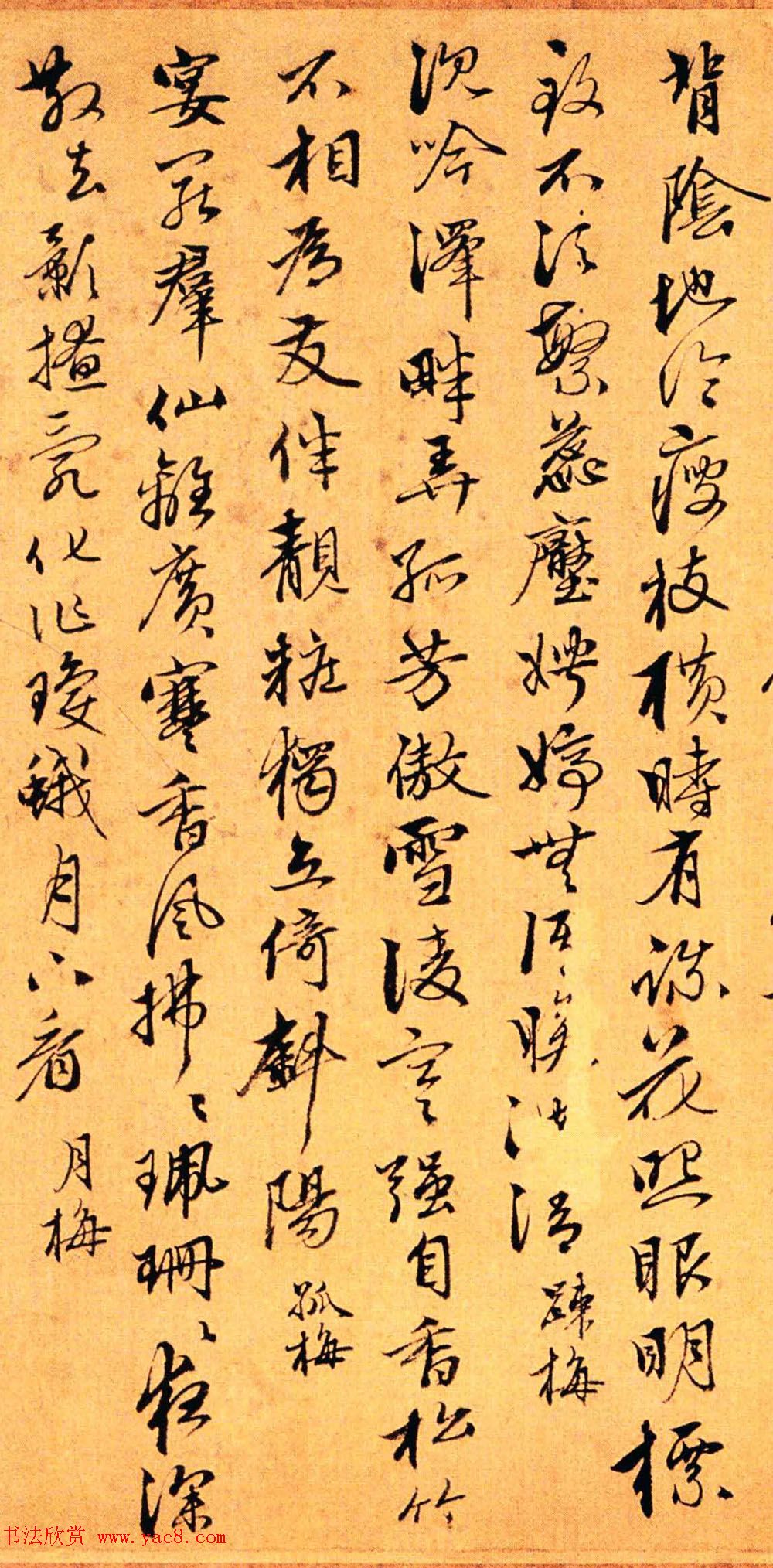 赵孟頫第三子赵奕行书梅花五十咏卷