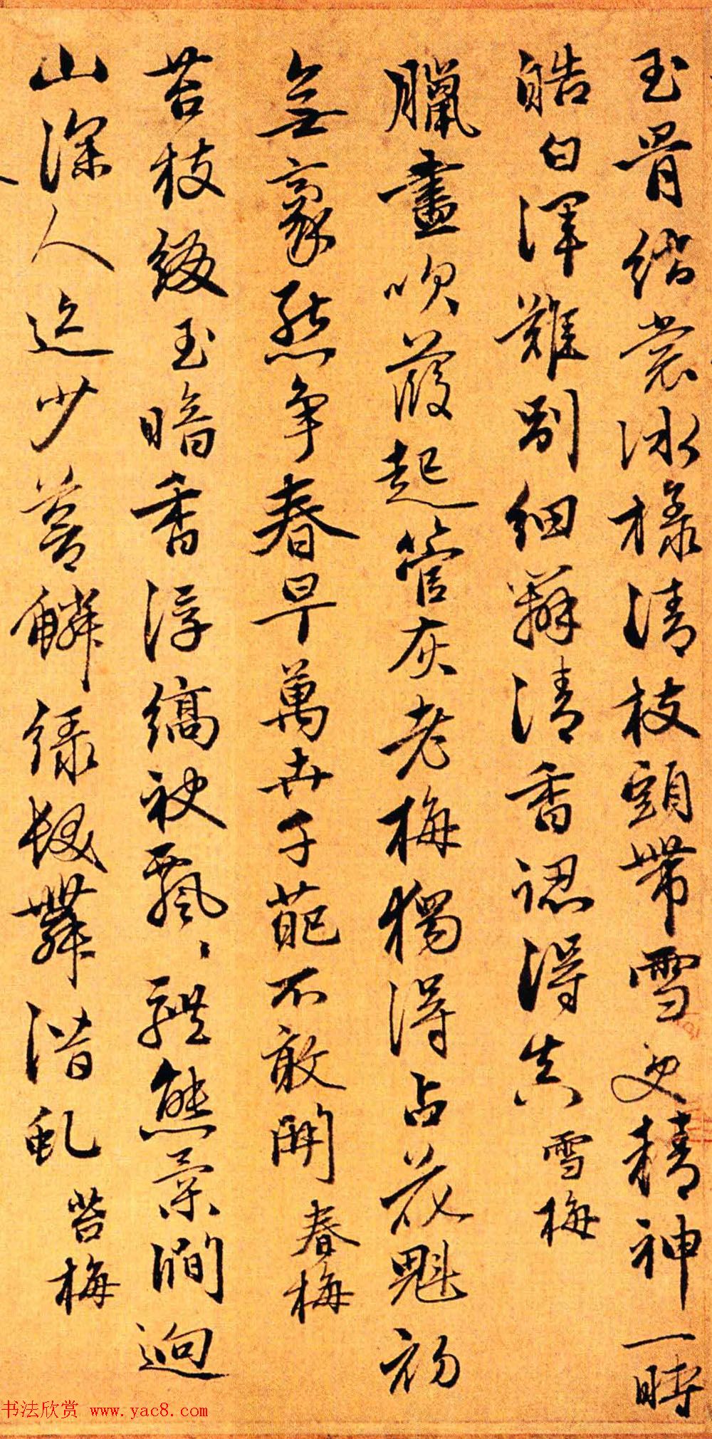 赵孟頫第三子赵奕行书梅花五十咏卷