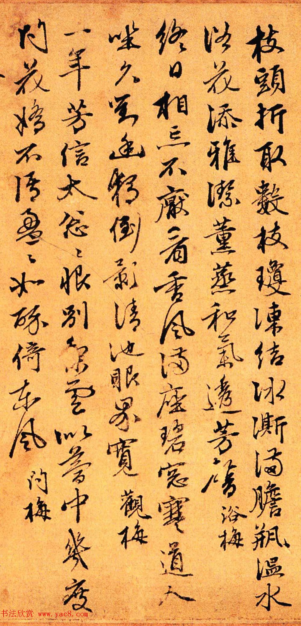 赵孟頫第三子赵奕行书梅花五十咏卷