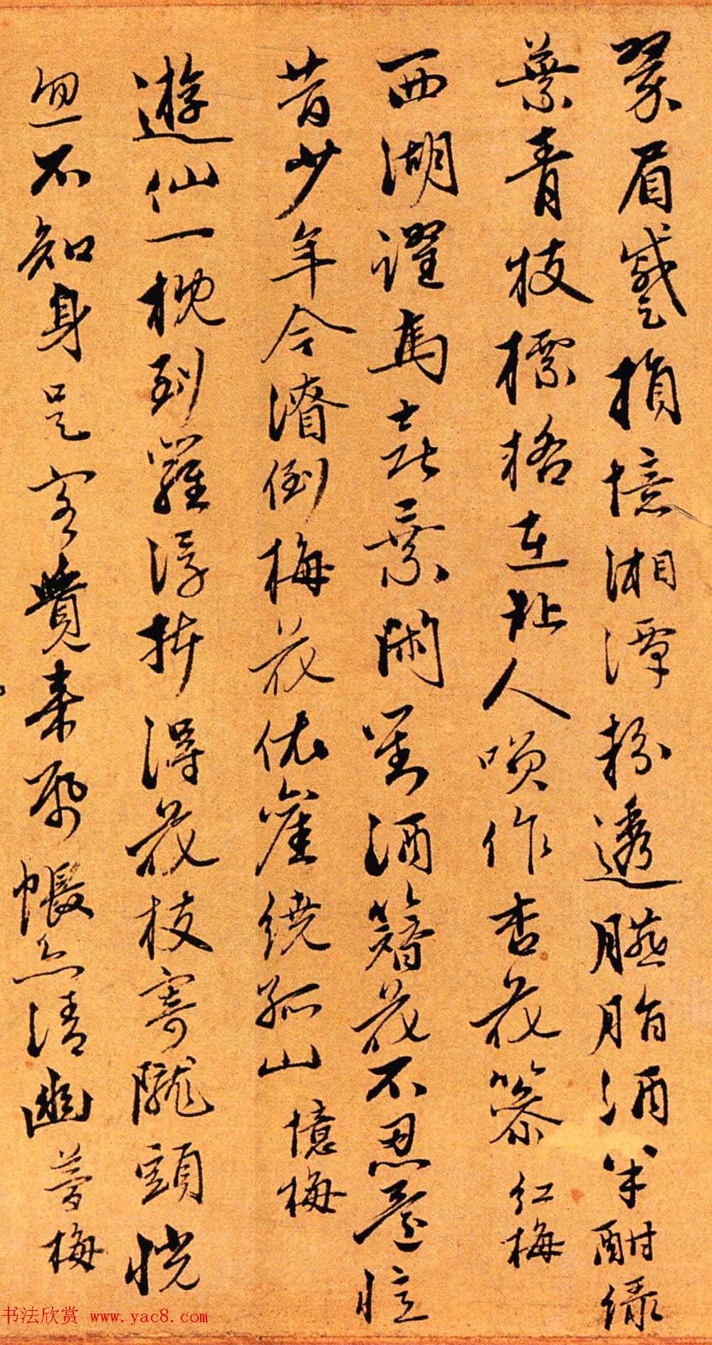 赵孟頫第三子赵奕行书梅花五十咏卷