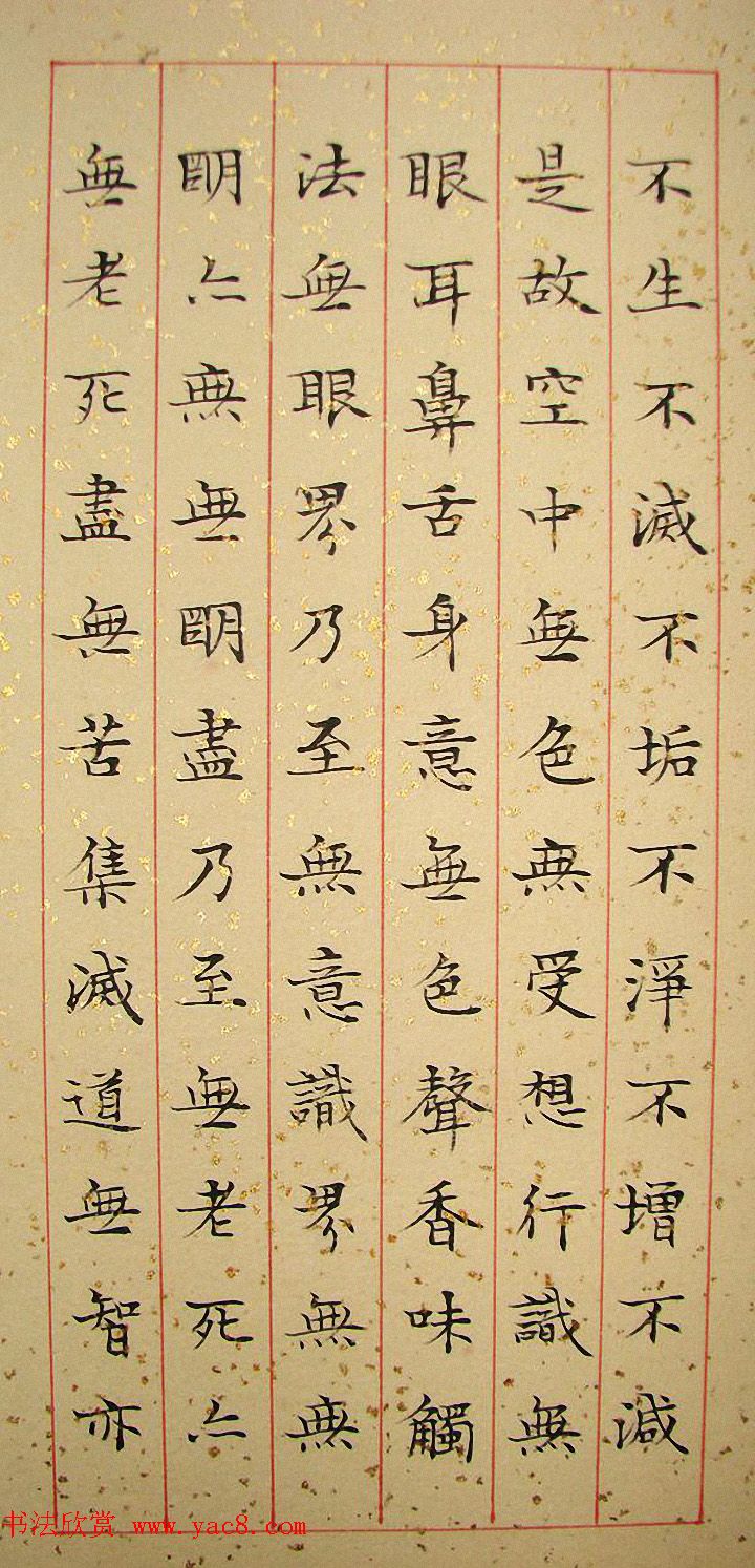 女书法家毛燕萍小楷书心经