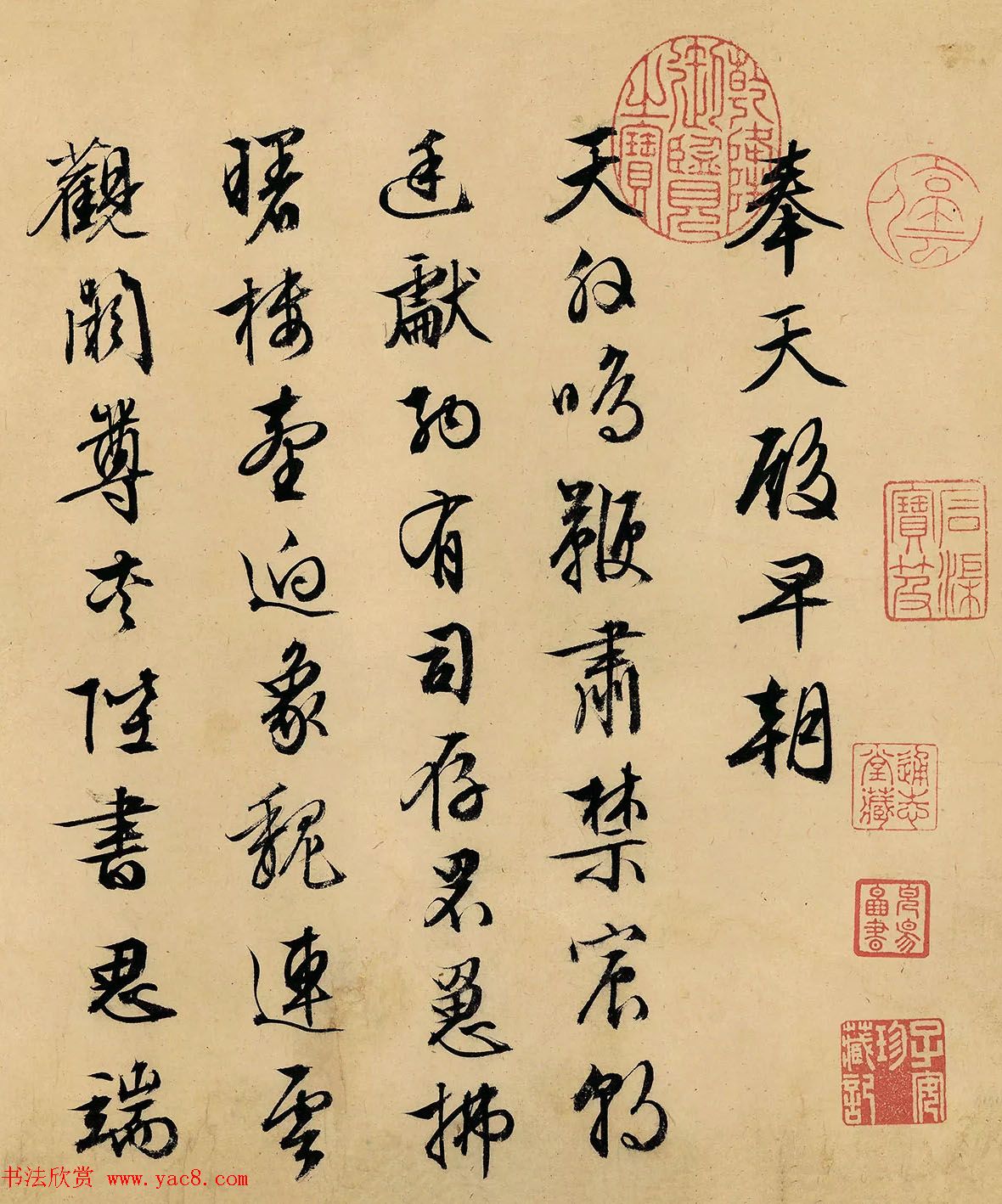 文徵明62岁行书赏析《自书诗帖卷》