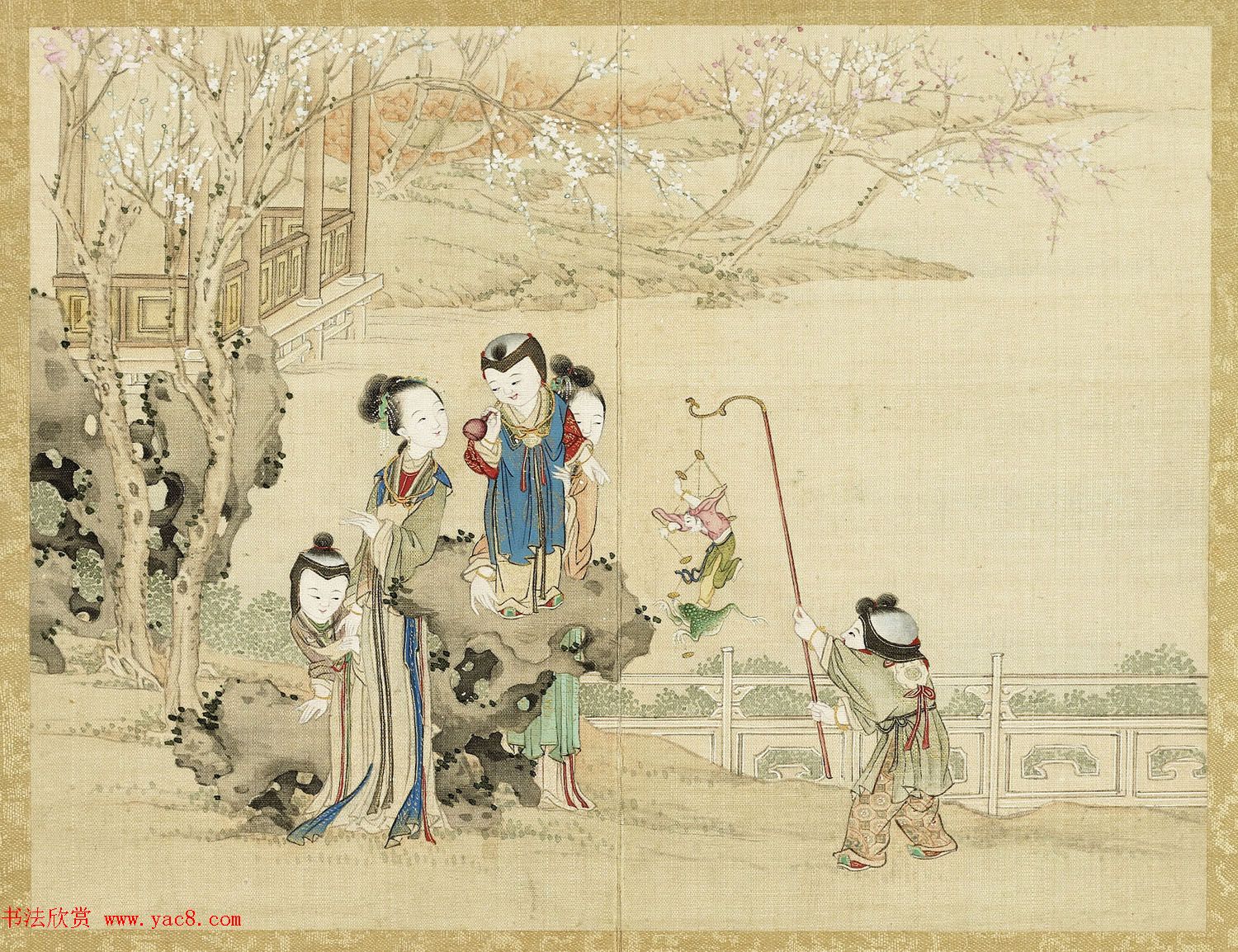 清宫绘本《升平乐事图册》十二开