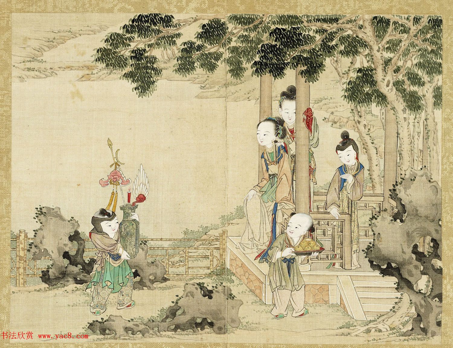 清宫绘本《升平乐事图册》十二开