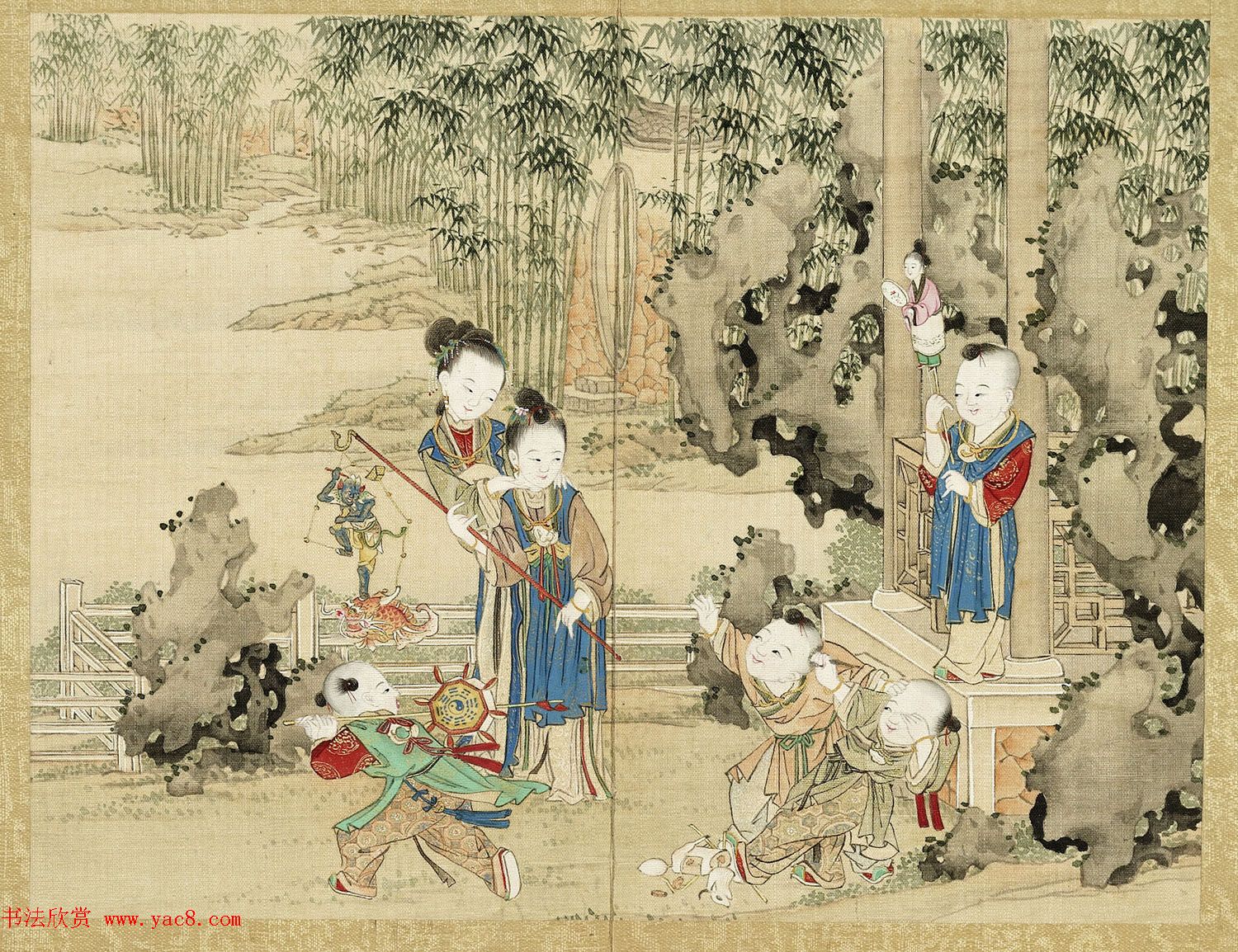 清宫绘本《升平乐事图册》十二开