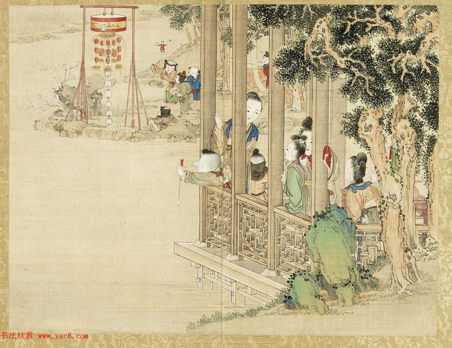 清宫绘本《升平乐事图册》十二开