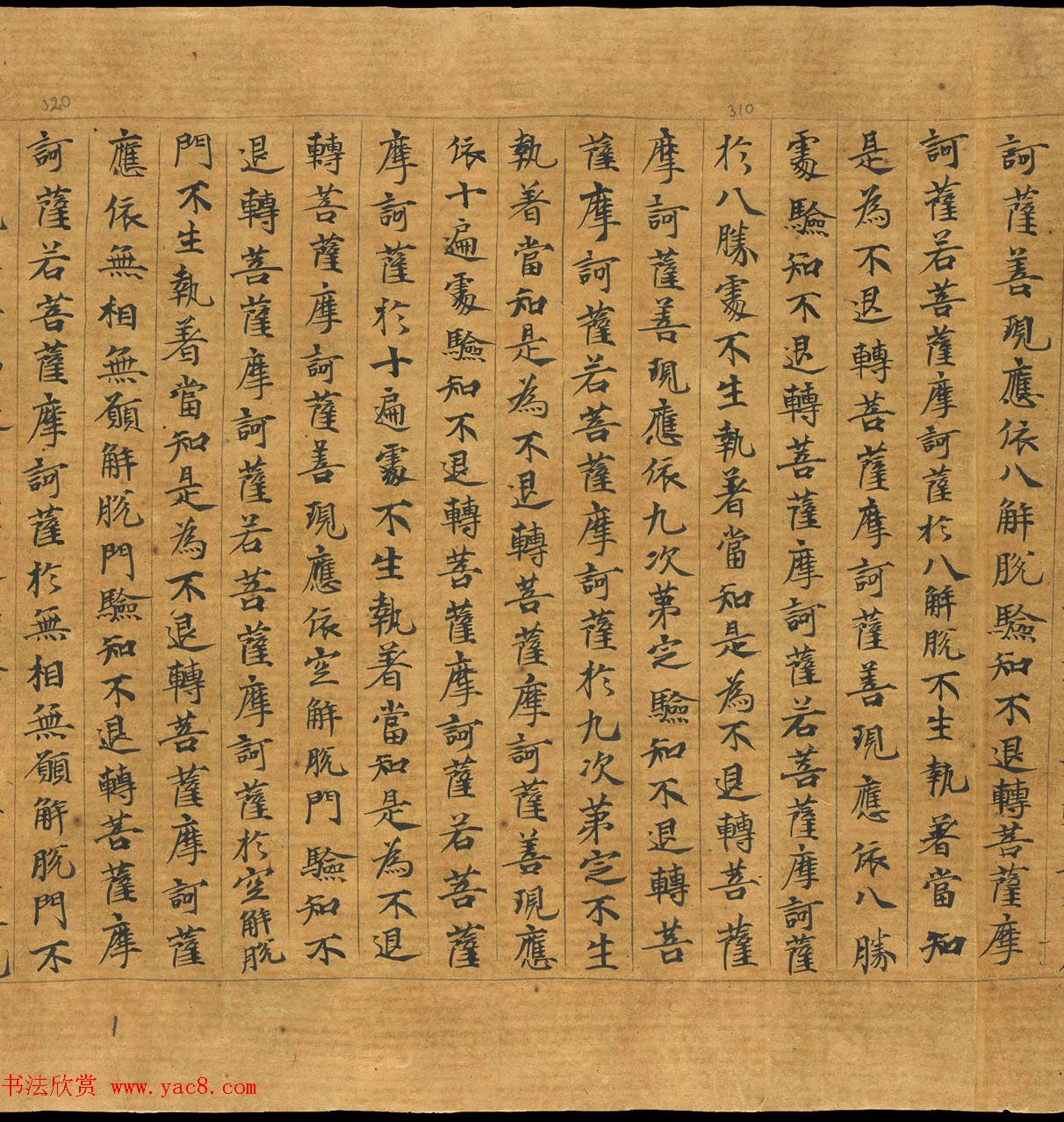 敦煌写本：大般若波罗密多经卷第317趣智品