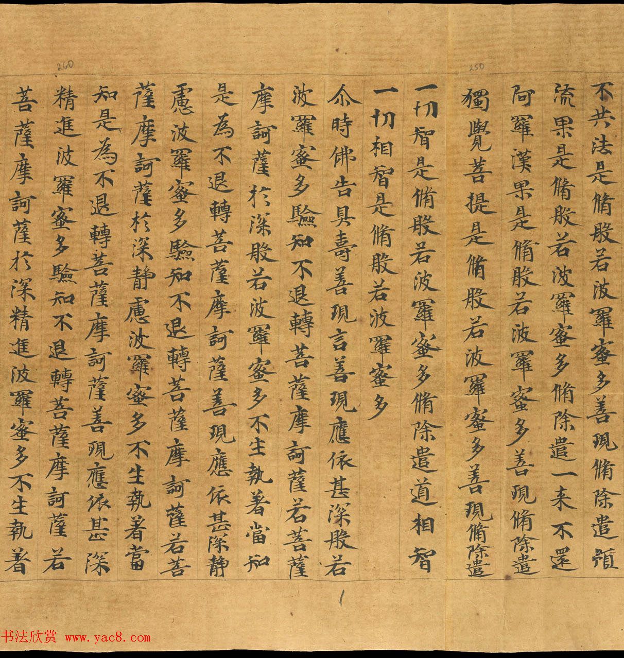 敦煌写本：大般若波罗密多经卷第317趣智品