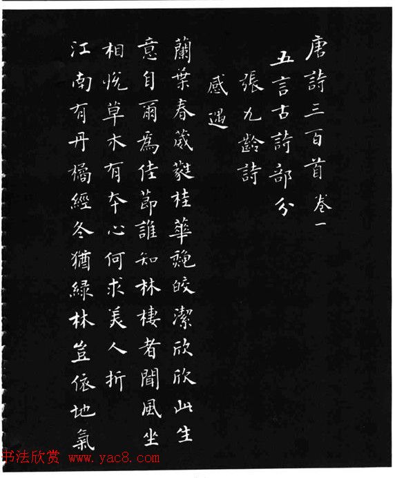 张瑞龄《唐诗三百首小楷墨迹》