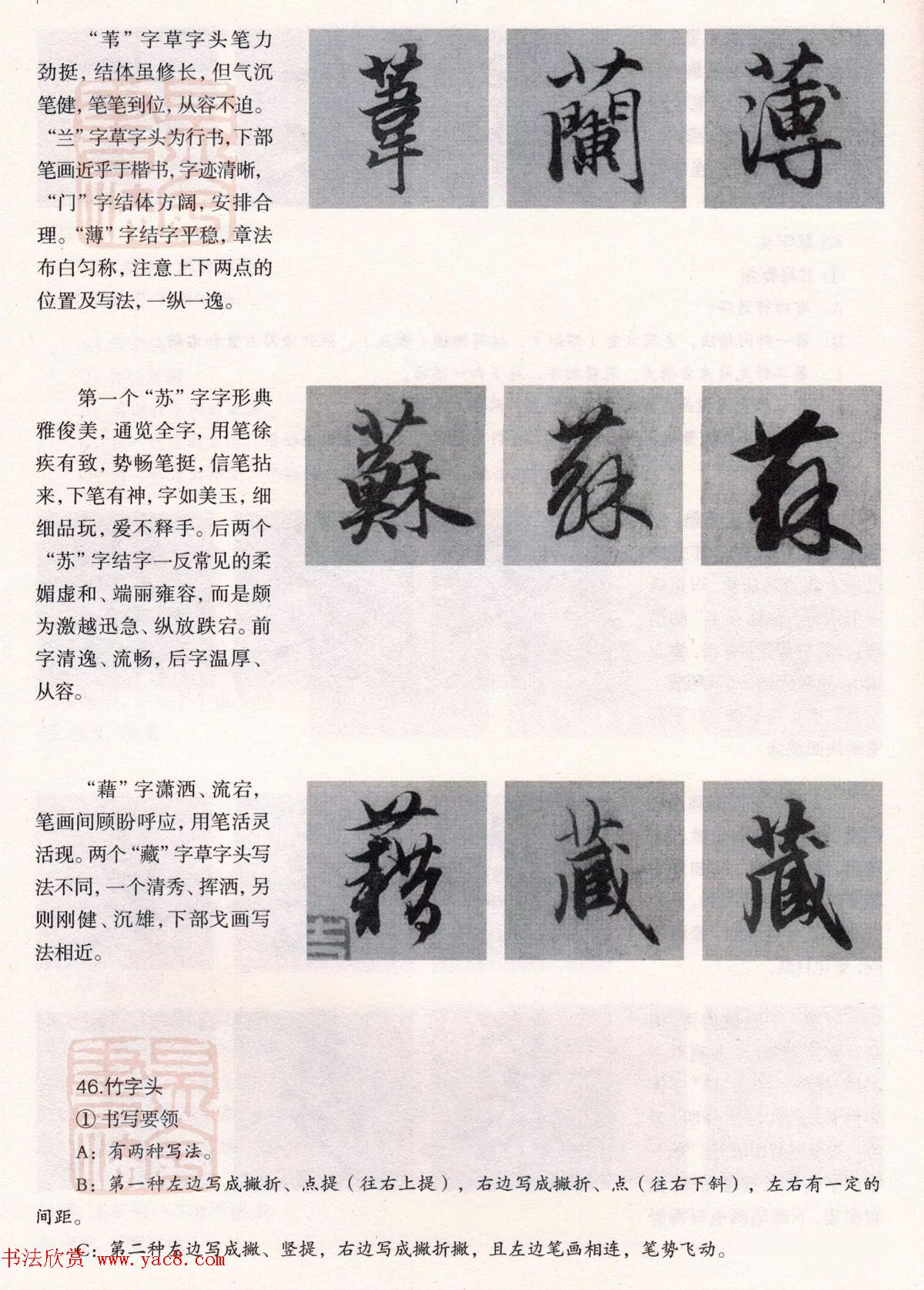 经典碑帖导学教程：赵孟頫书赤壁赋--偏旁篇