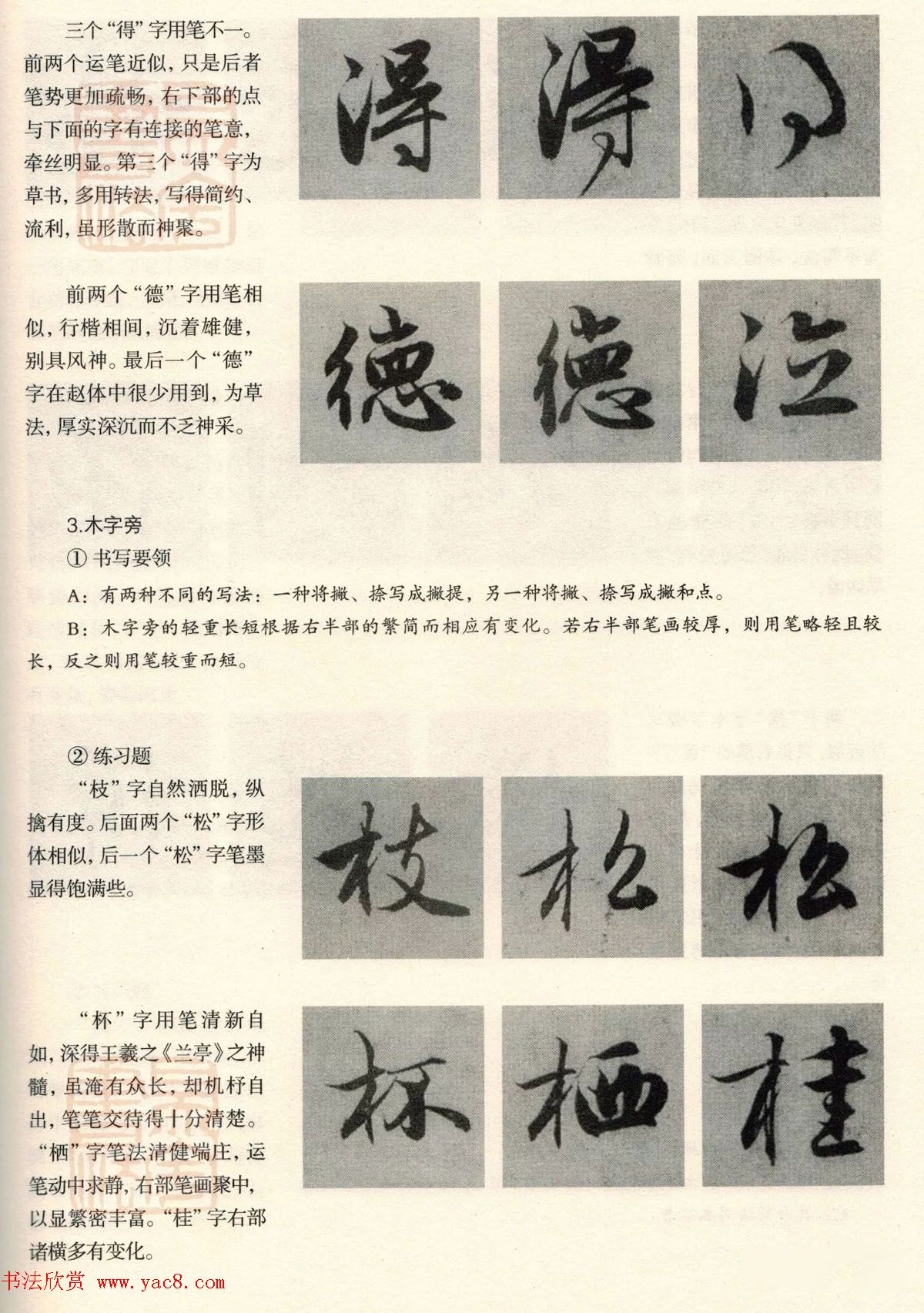 经典碑帖导学教程：赵孟頫书赤壁赋--偏旁篇