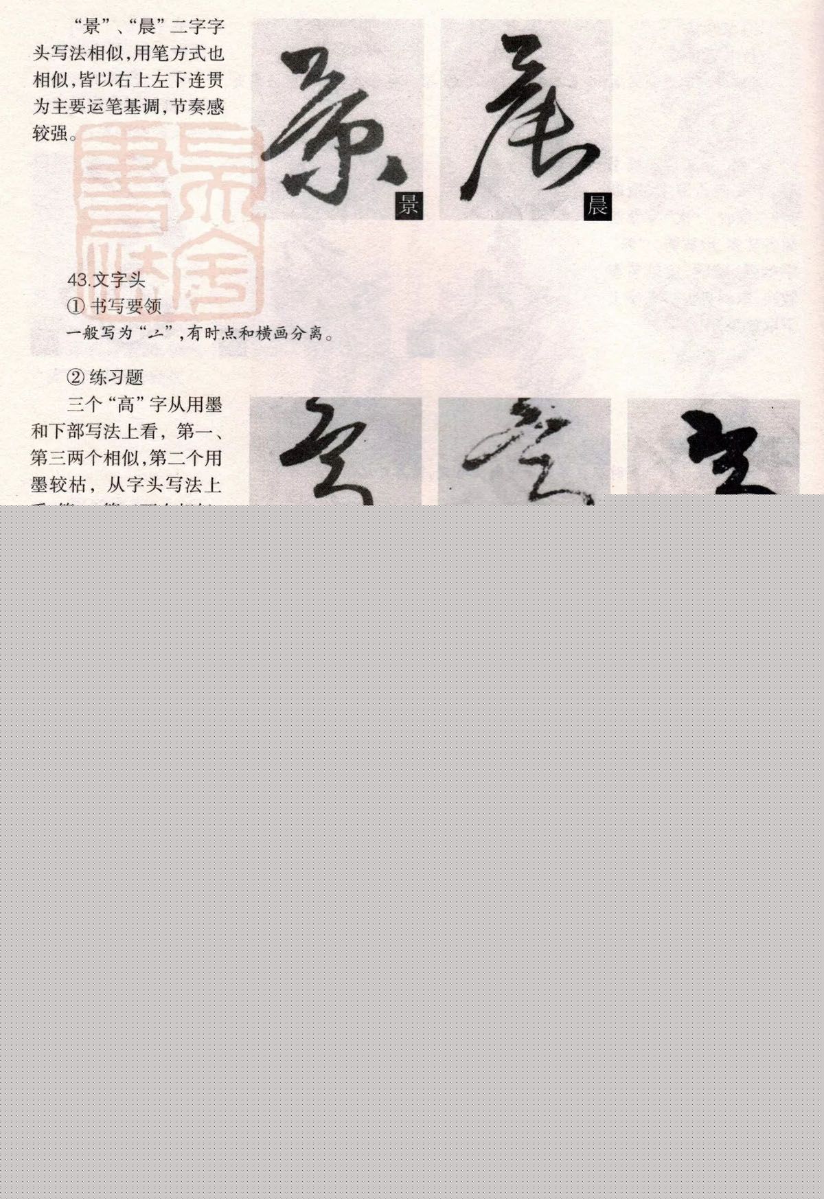 经典碑帖导学教程：王铎草书诗卷--偏旁部首