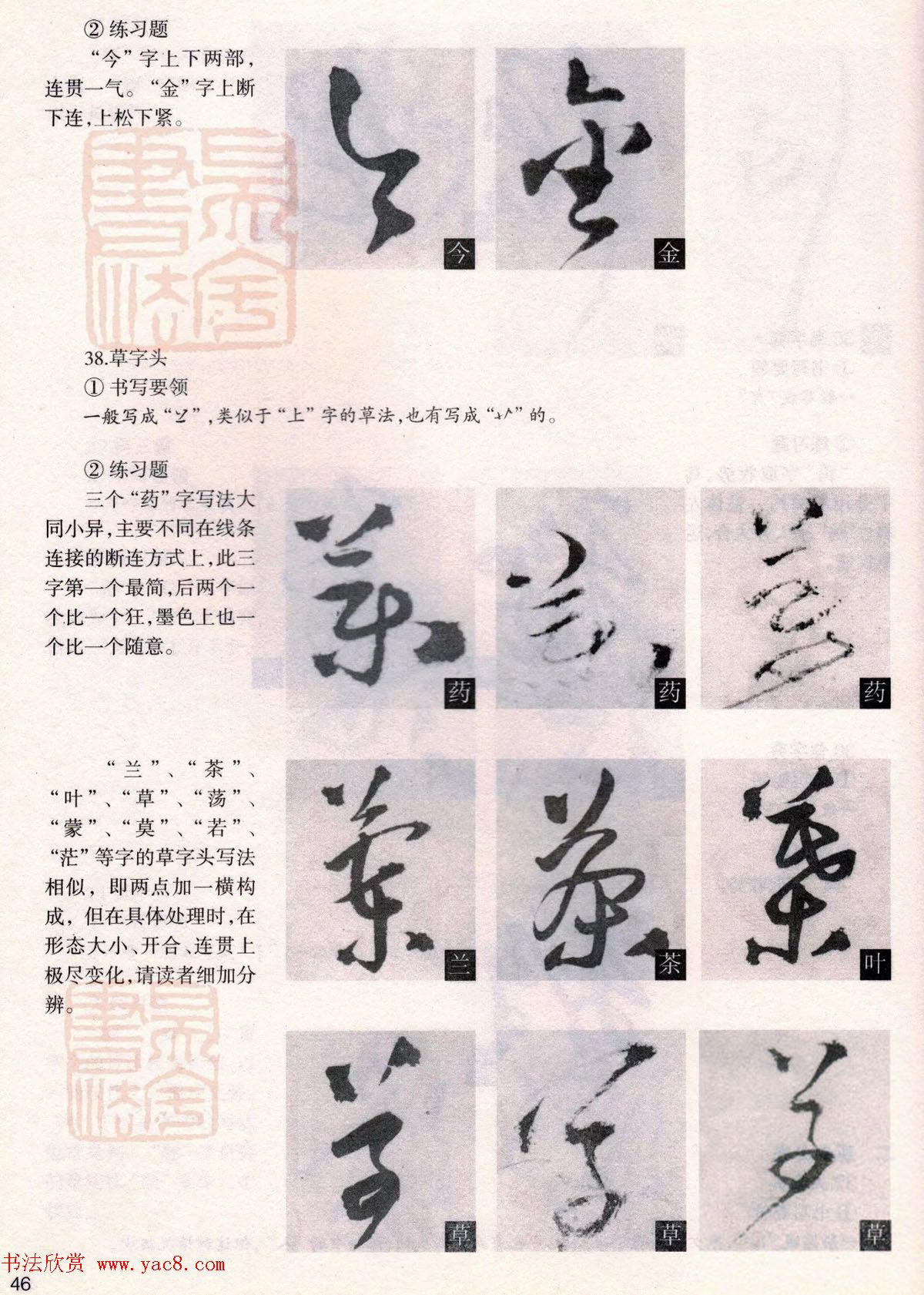 经典碑帖导学教程：王铎草书诗卷--偏旁部首