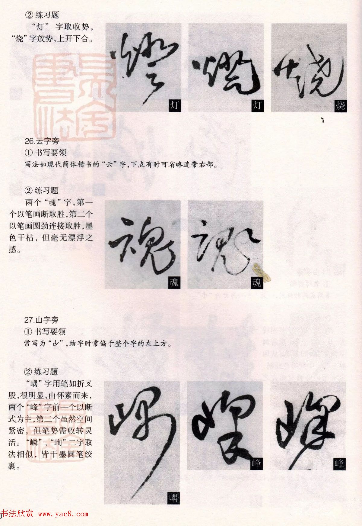 经典碑帖导学教程：王铎草书诗卷--偏旁部首