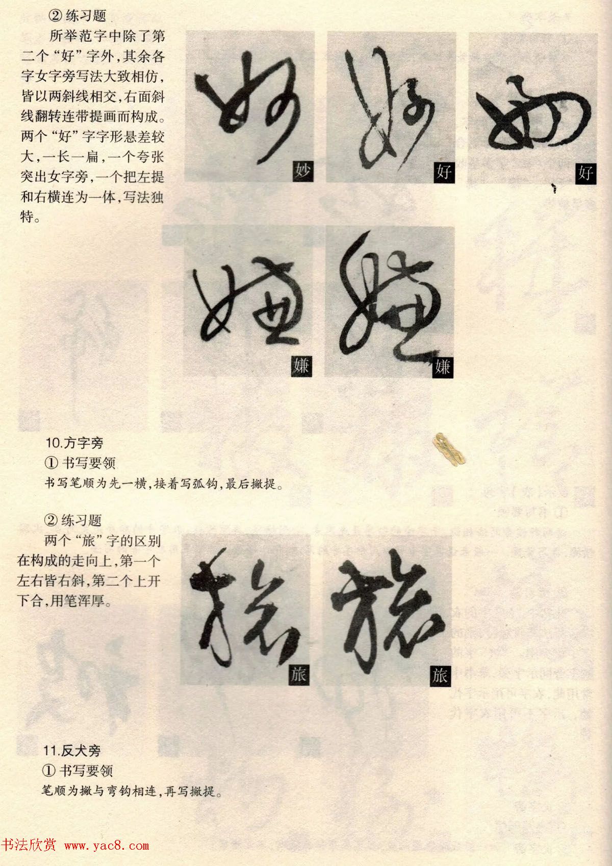 经典碑帖导学教程：王铎草书诗卷--偏旁部首