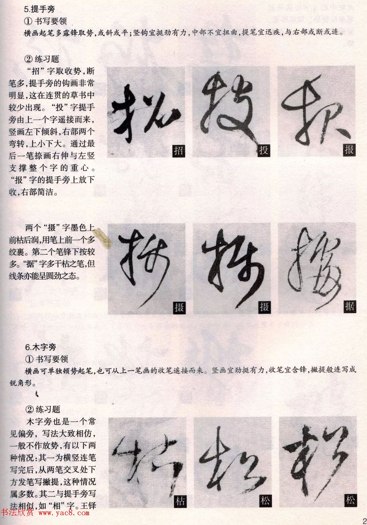 经典碑帖导学教程：王铎草书诗卷--偏旁部首