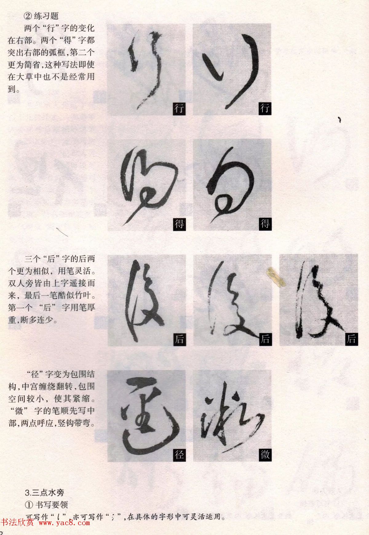 经典碑帖导学教程：王铎草书诗卷--偏旁部首