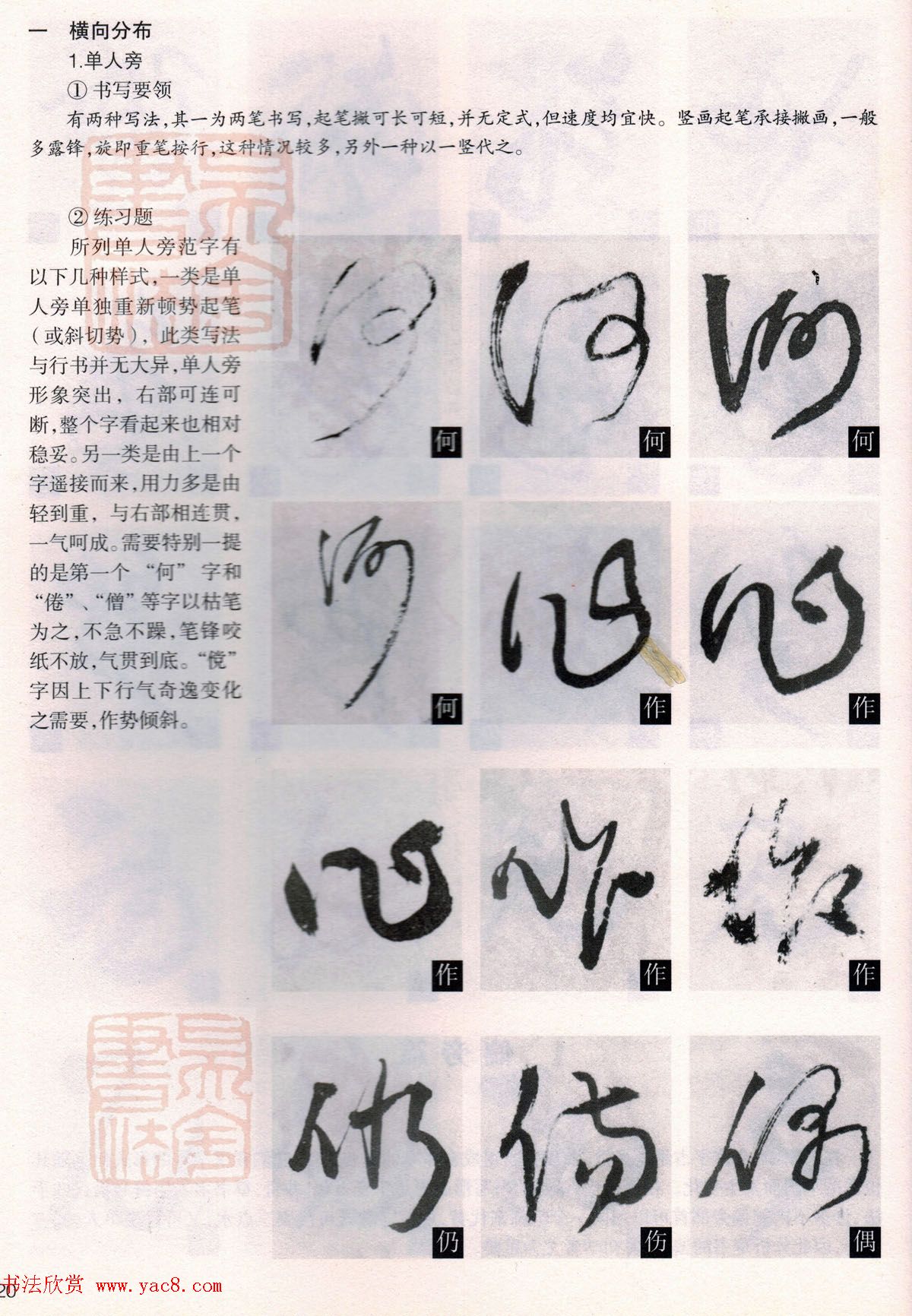 经典碑帖导学教程：王铎草书诗卷--偏旁部首