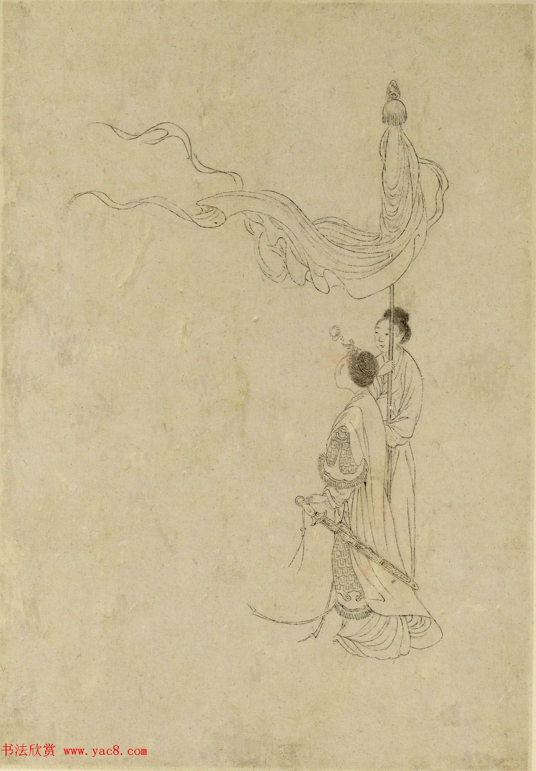 清代曹贞秀小楷书题改琦绘《列女图冊》