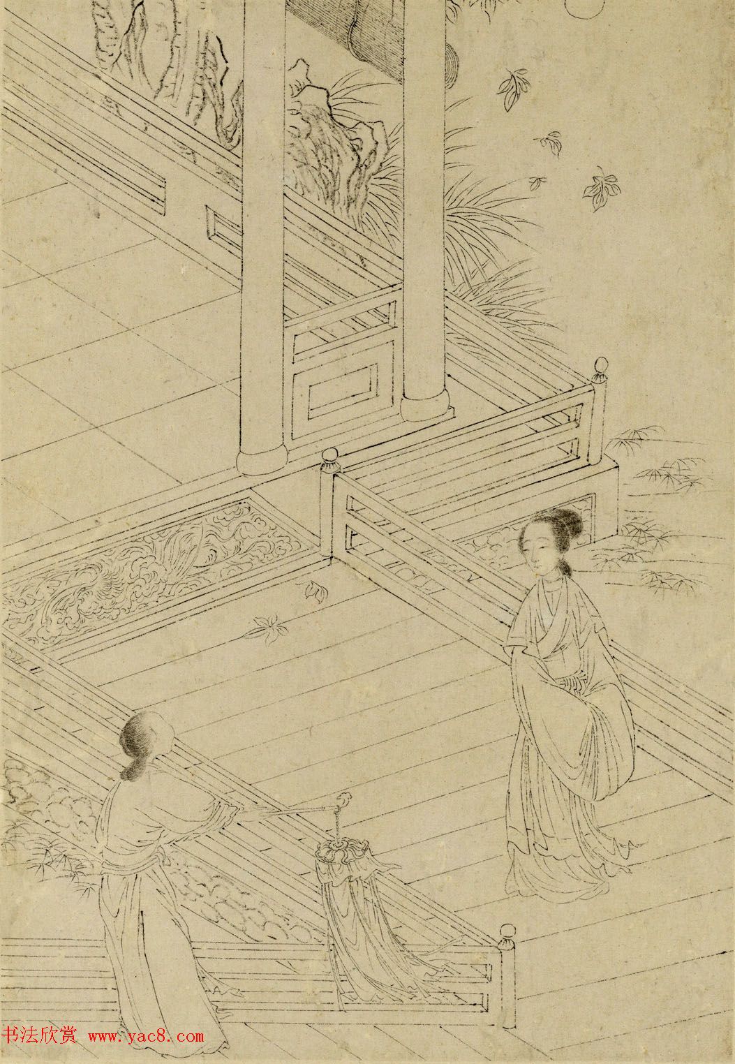 清代曹贞秀小楷书题改琦绘《列女图冊》