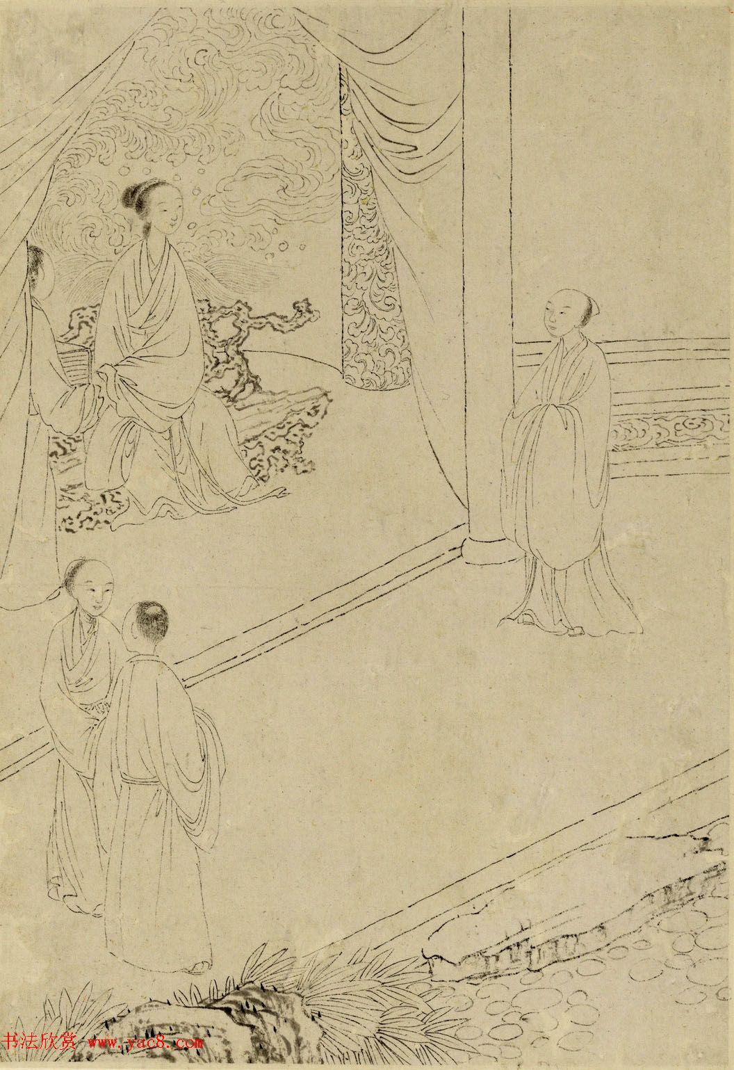 清代曹贞秀小楷书题改琦绘《列女图冊》