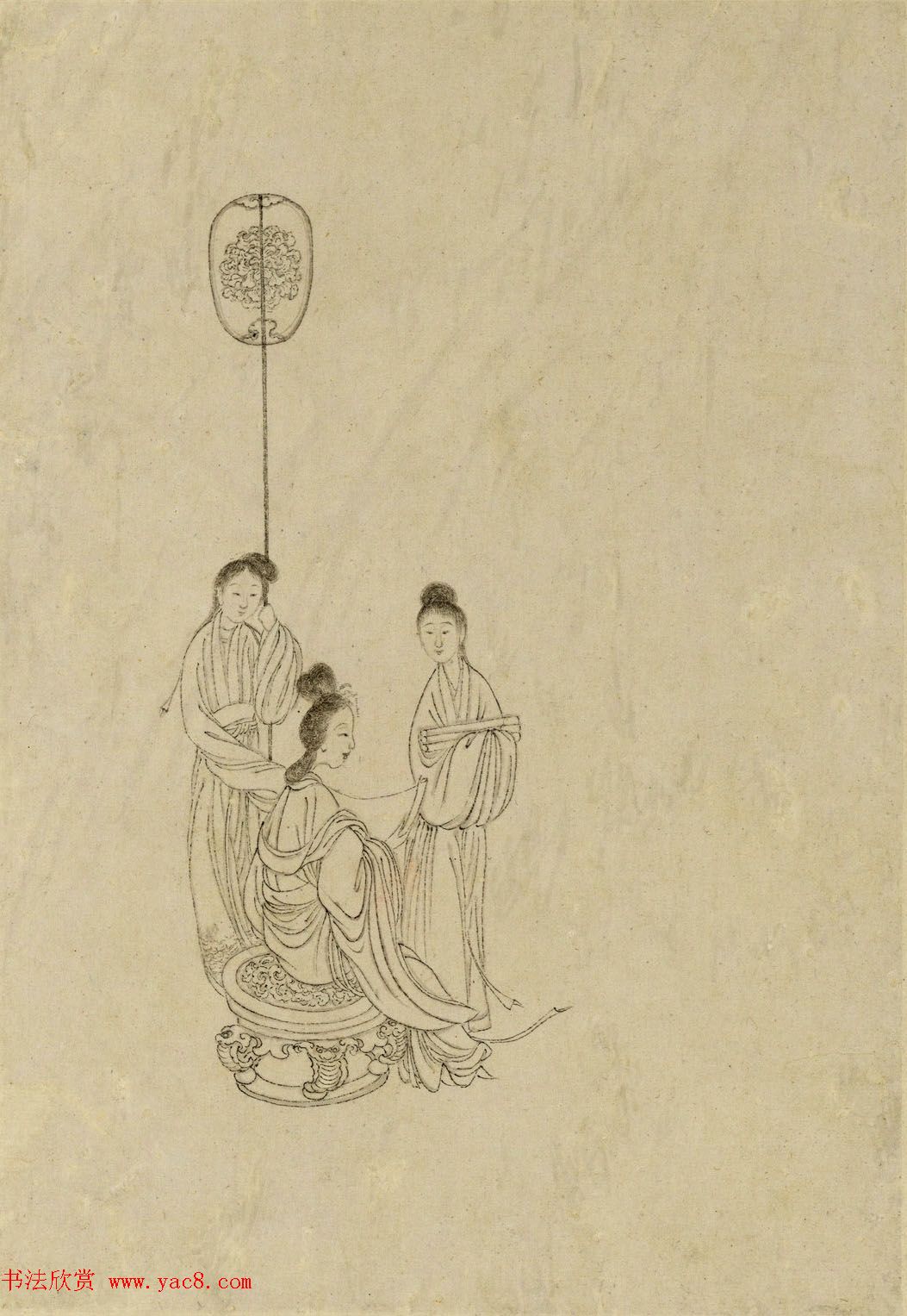 清代曹贞秀小楷书题改琦绘《列女图冊》