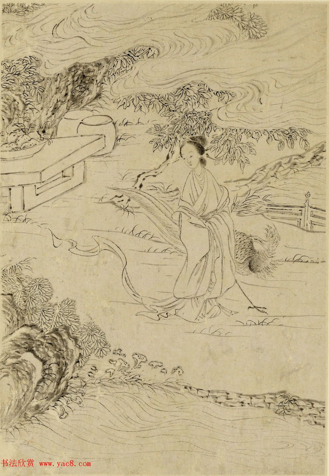 清代曹贞秀小楷书题改琦绘《列女图冊》