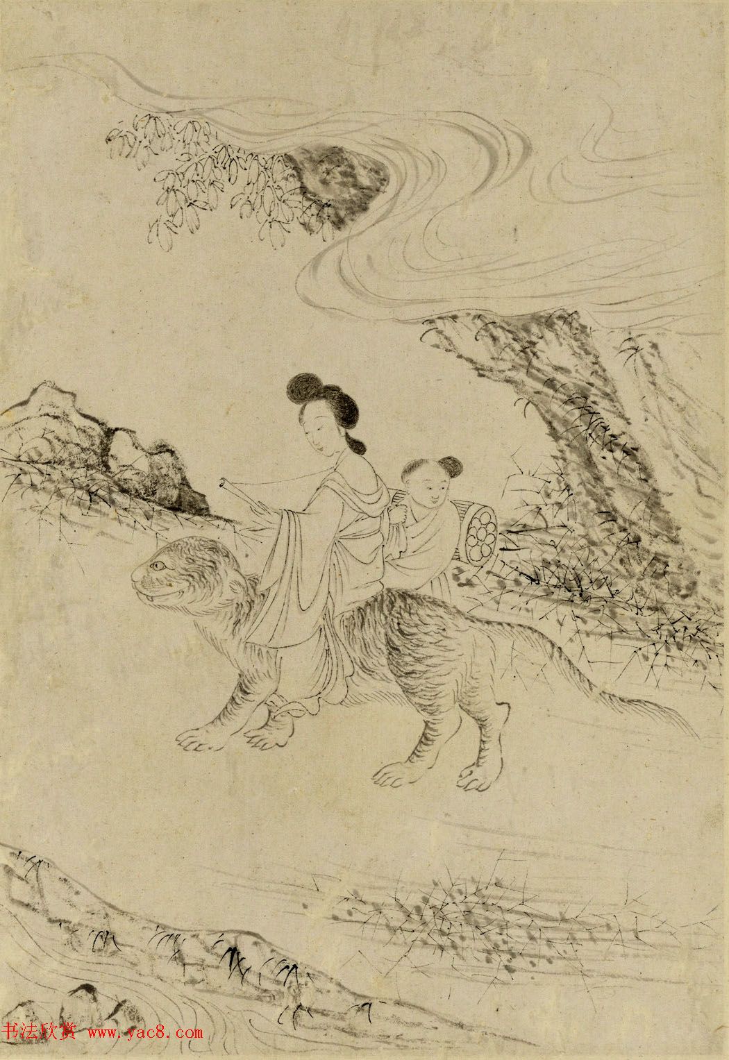 清代曹贞秀小楷书题改琦绘《列女图冊》