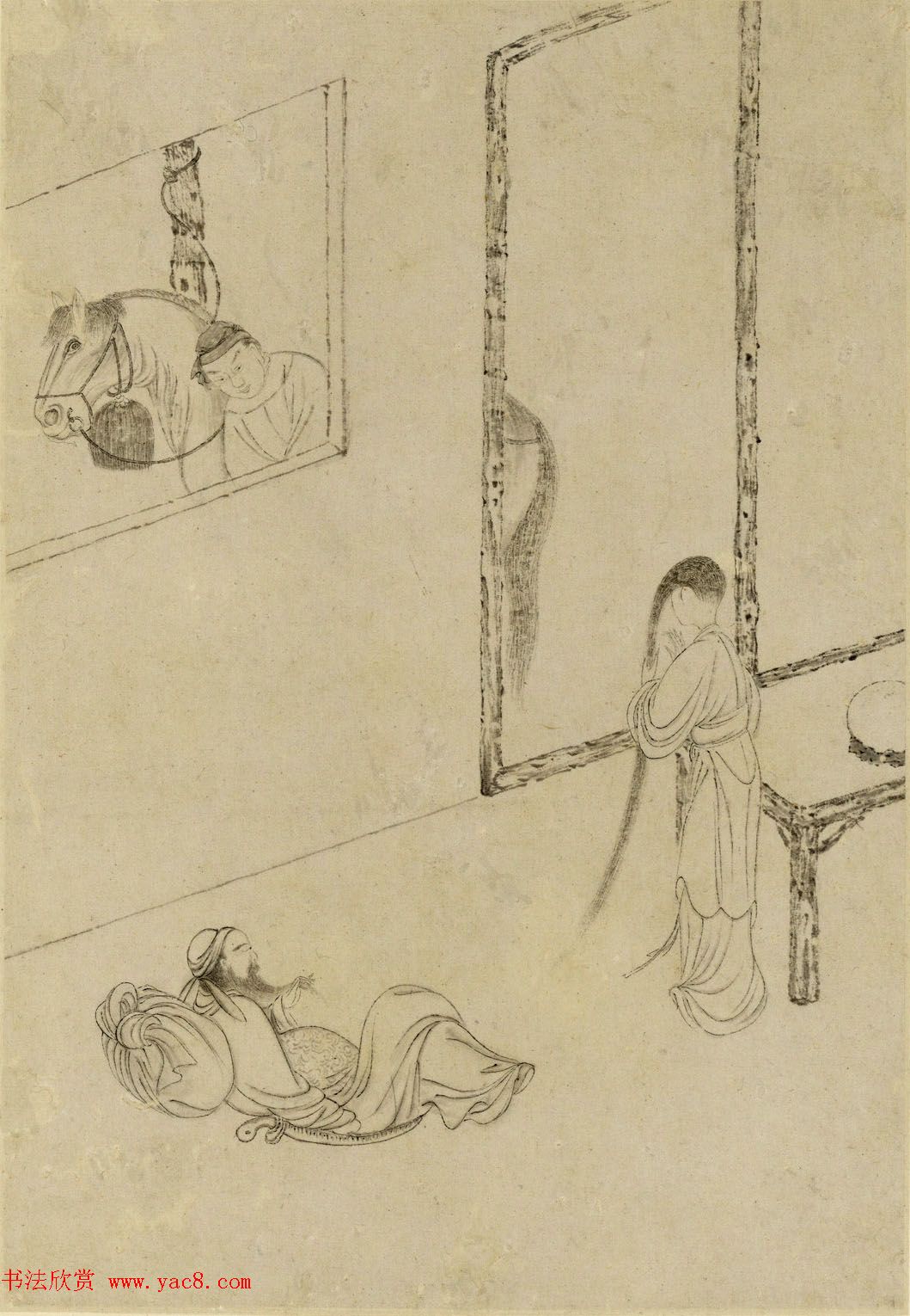 清代曹贞秀小楷书题改琦绘《列女图冊》