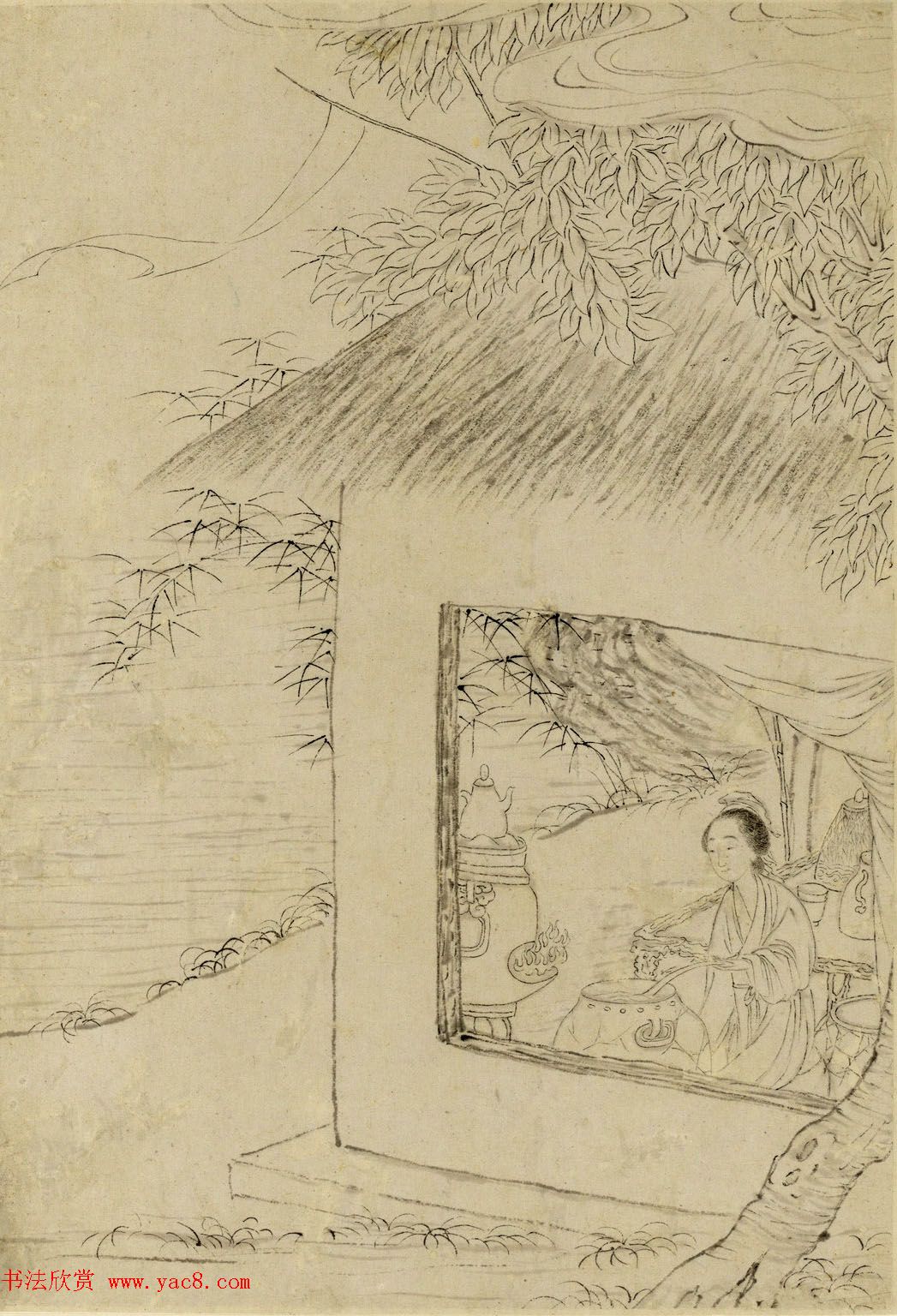 清代曹贞秀小楷书题改琦绘《列女图冊》