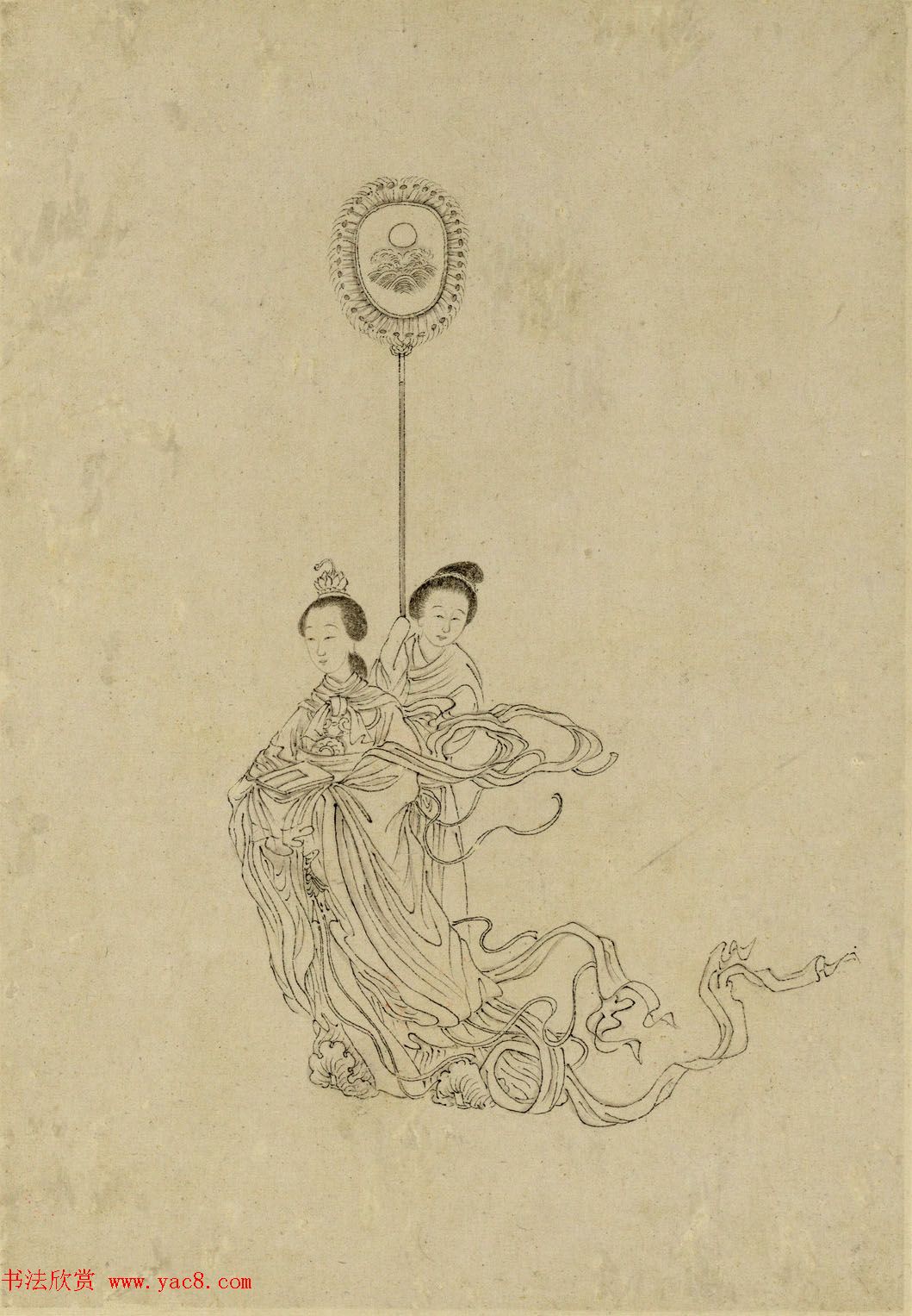 清代曹贞秀小楷书题改琦绘《列女图冊》