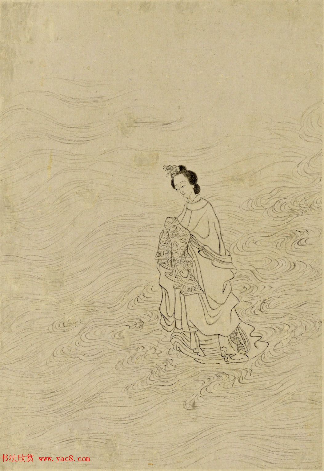 清代曹贞秀小楷书题改琦绘《列女图冊》