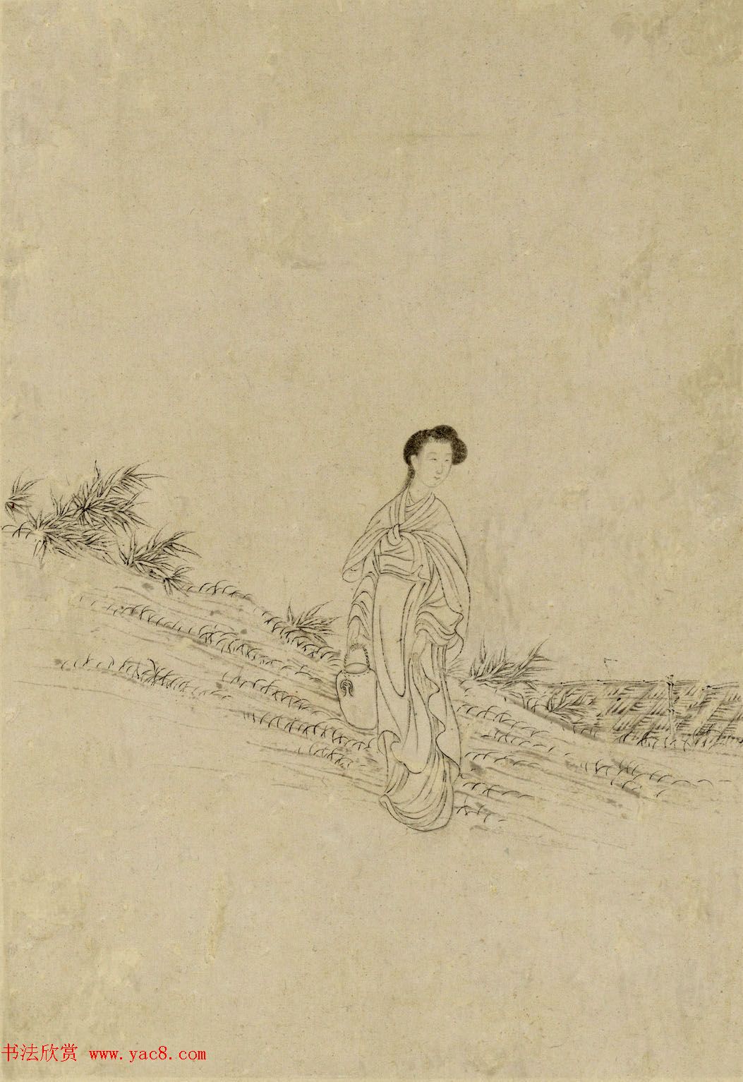 清代曹贞秀小楷书题改琦绘《列女图冊》