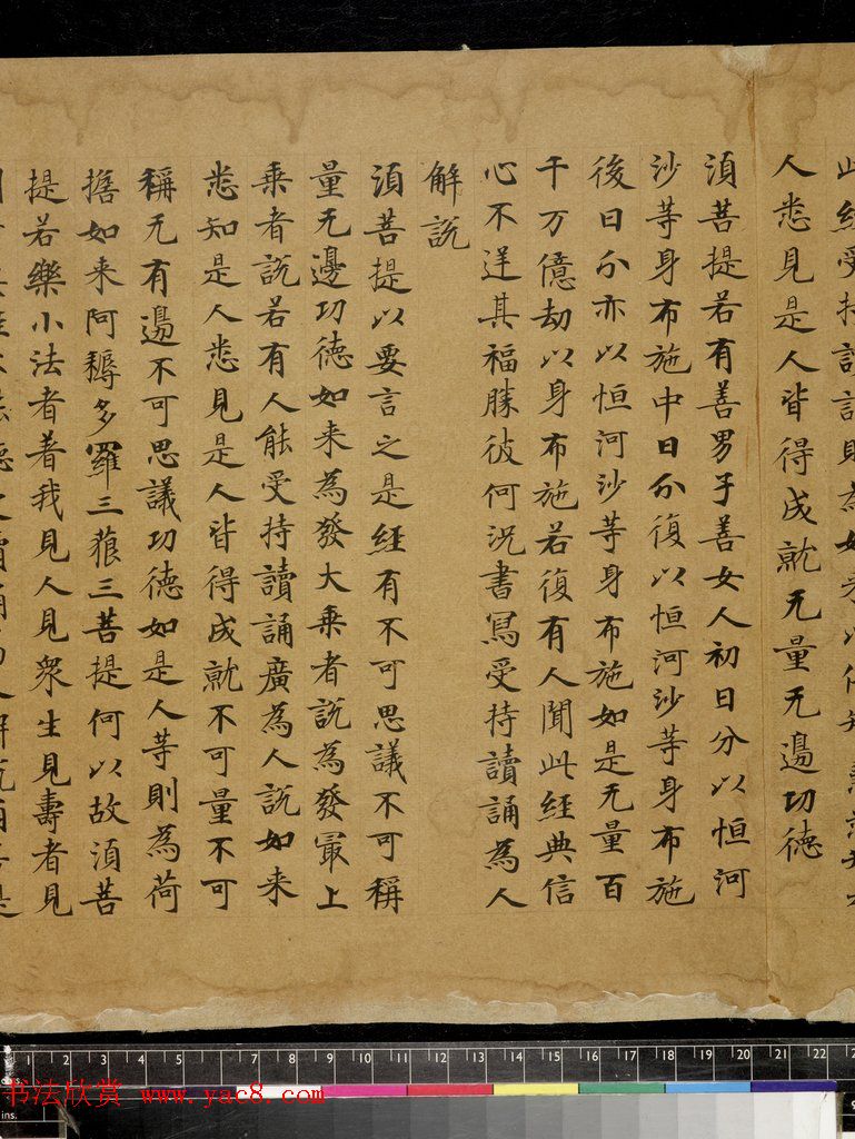 唐楷书《金刚般若波罗蜜经》（全图）