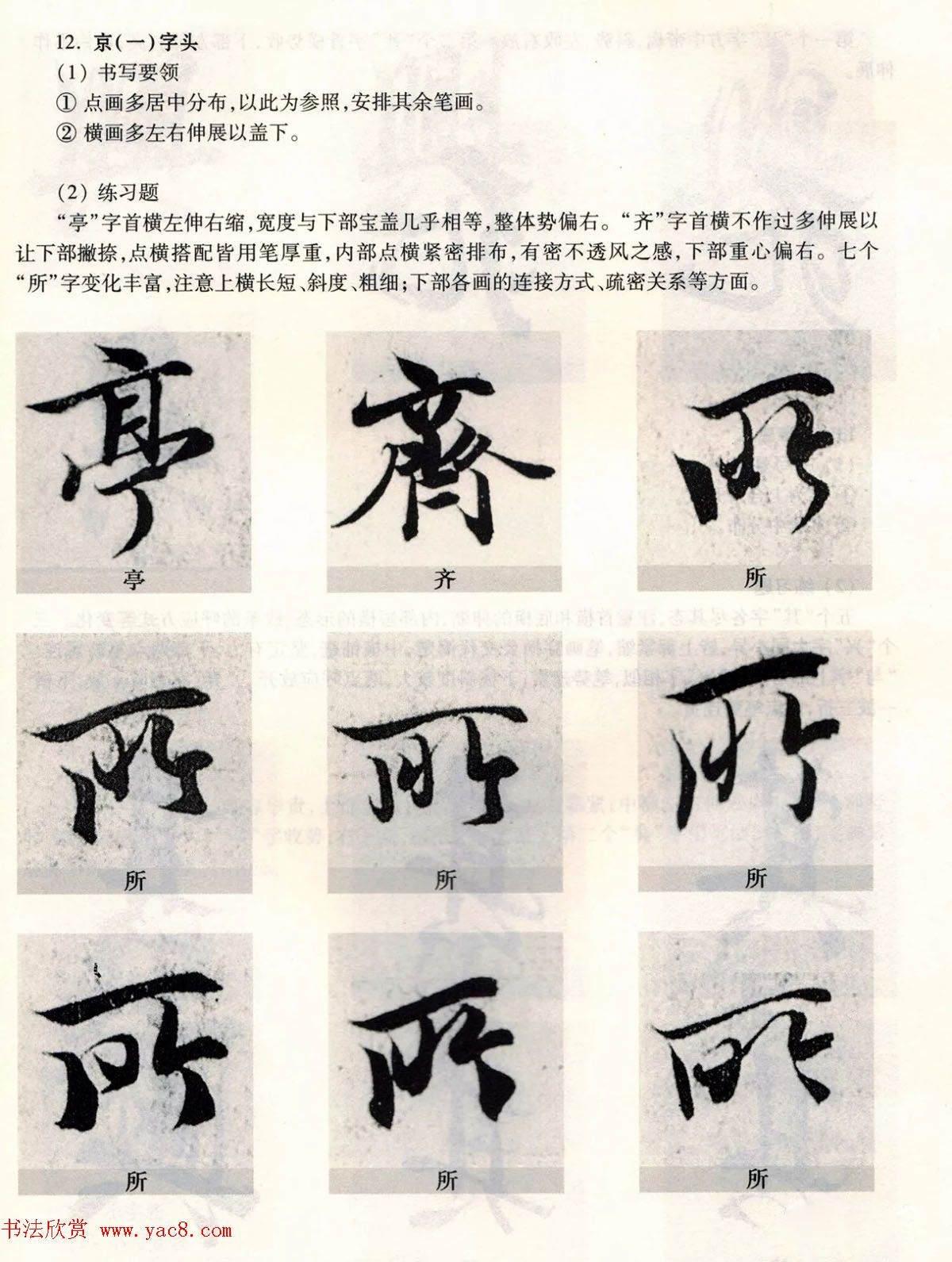 经典碑帖导学教程：王羲之兰亭序--偏旁篇