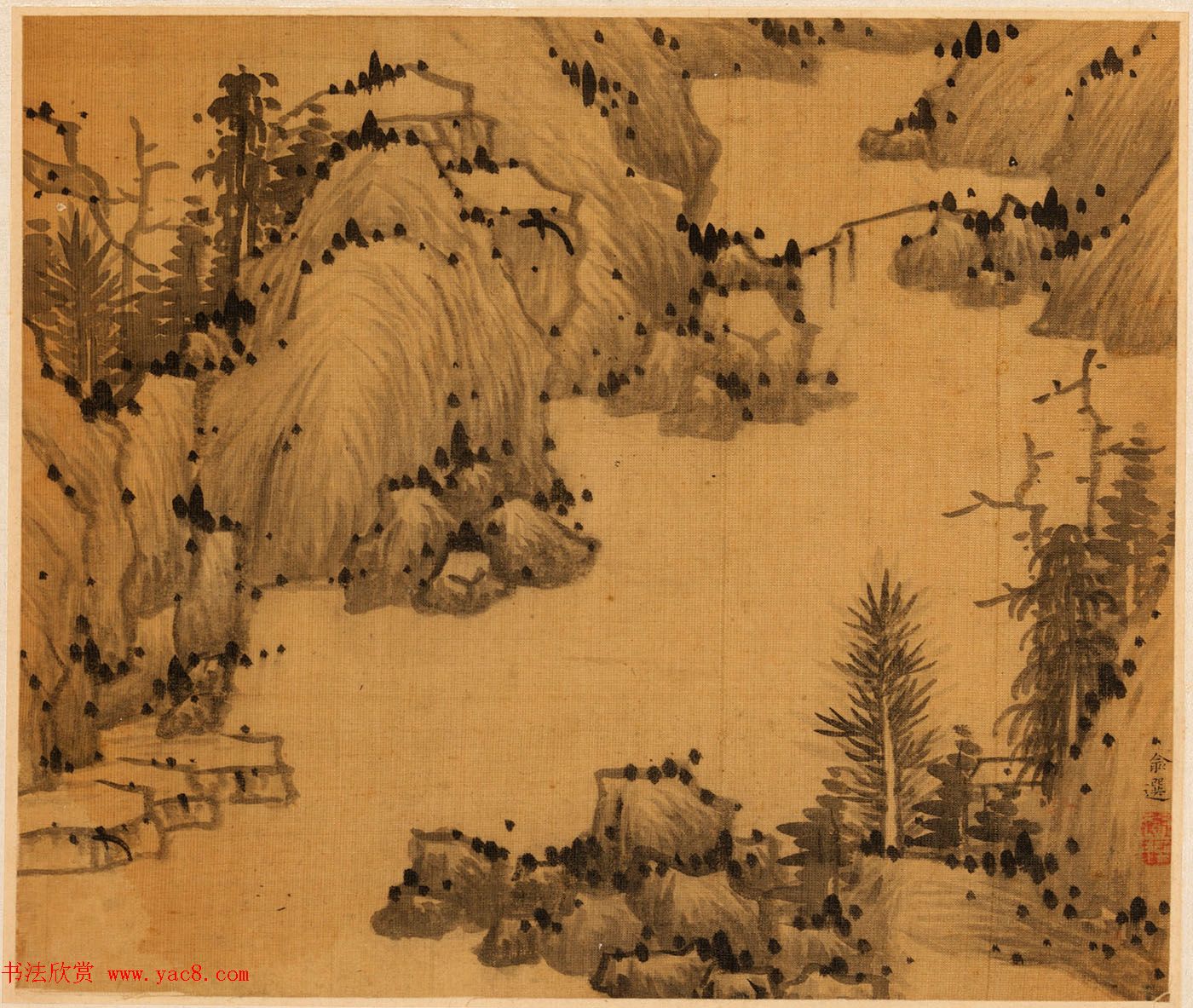 字画珍品:清初12人书法题《名家书画册》 字画珍品:清初12人书法题《名家书画册》