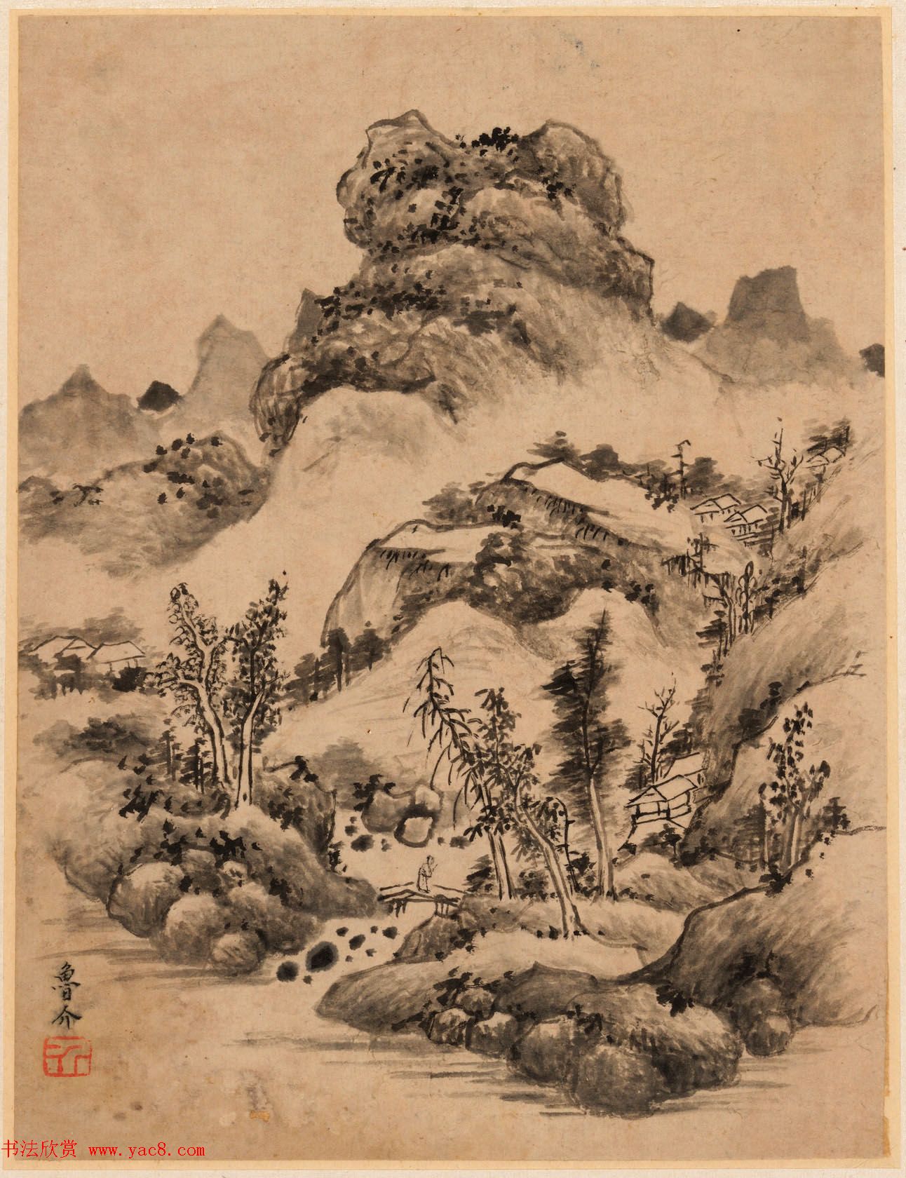 字画珍品:清初12人书法题《名家书画册》 字画珍品:清初12人书法题《名家书画册》