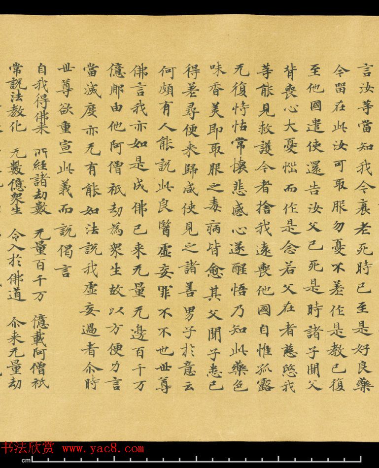 唐代成公道楷书写《妙法莲华经卷第五》 唐代成公道楷书写《妙法莲华经卷第五》