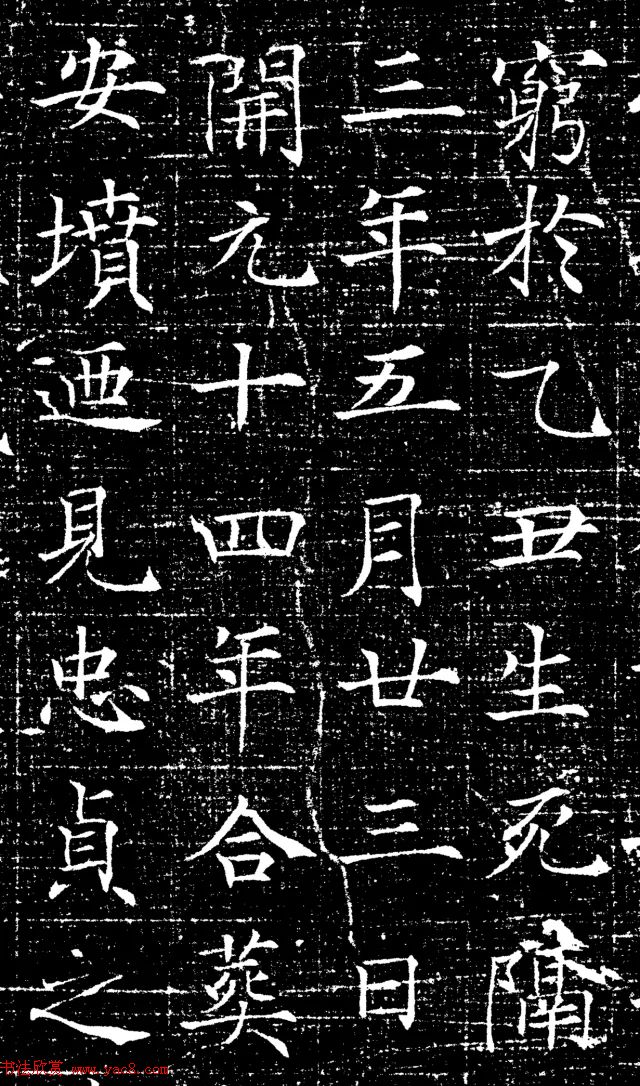 褚遂良书风《唐故马府君夫人墓志》