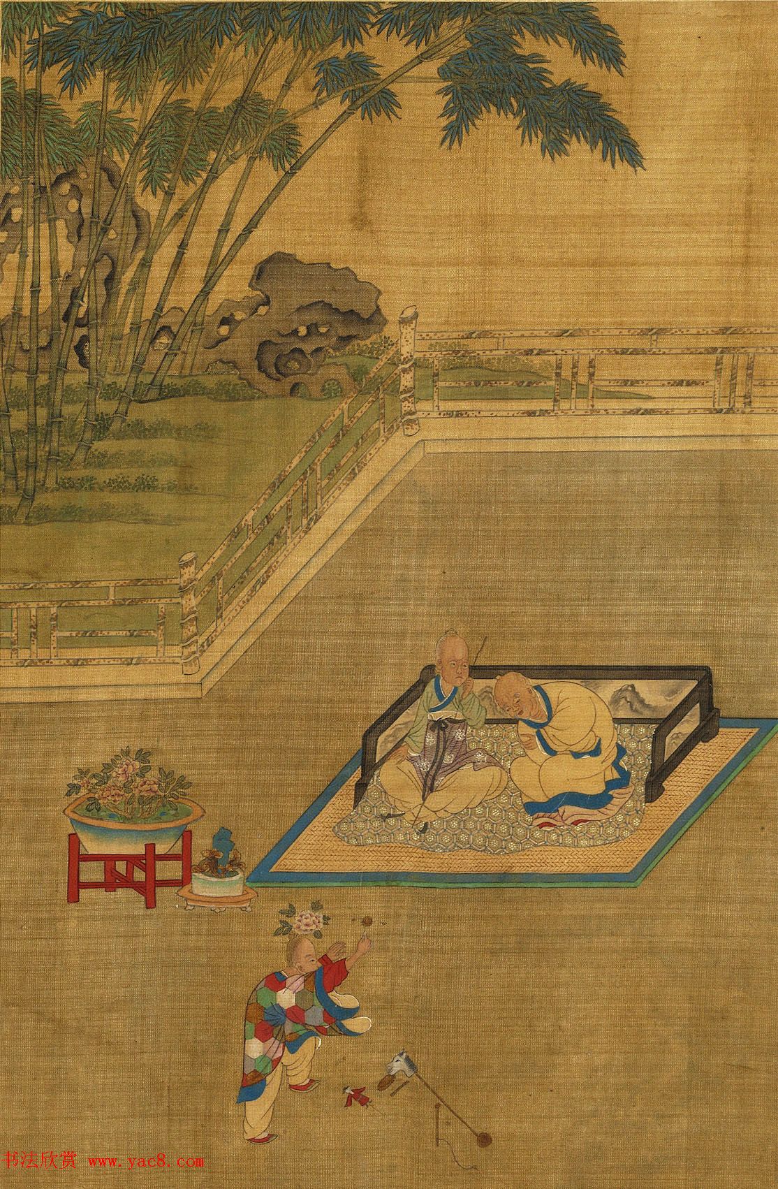 文徵明隶书许初行书合题《纯孝图》