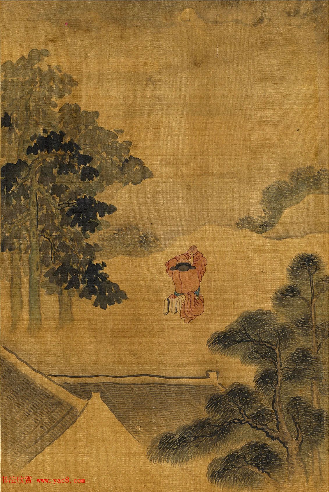 文徵明隶书许初行书合题《纯孝图》