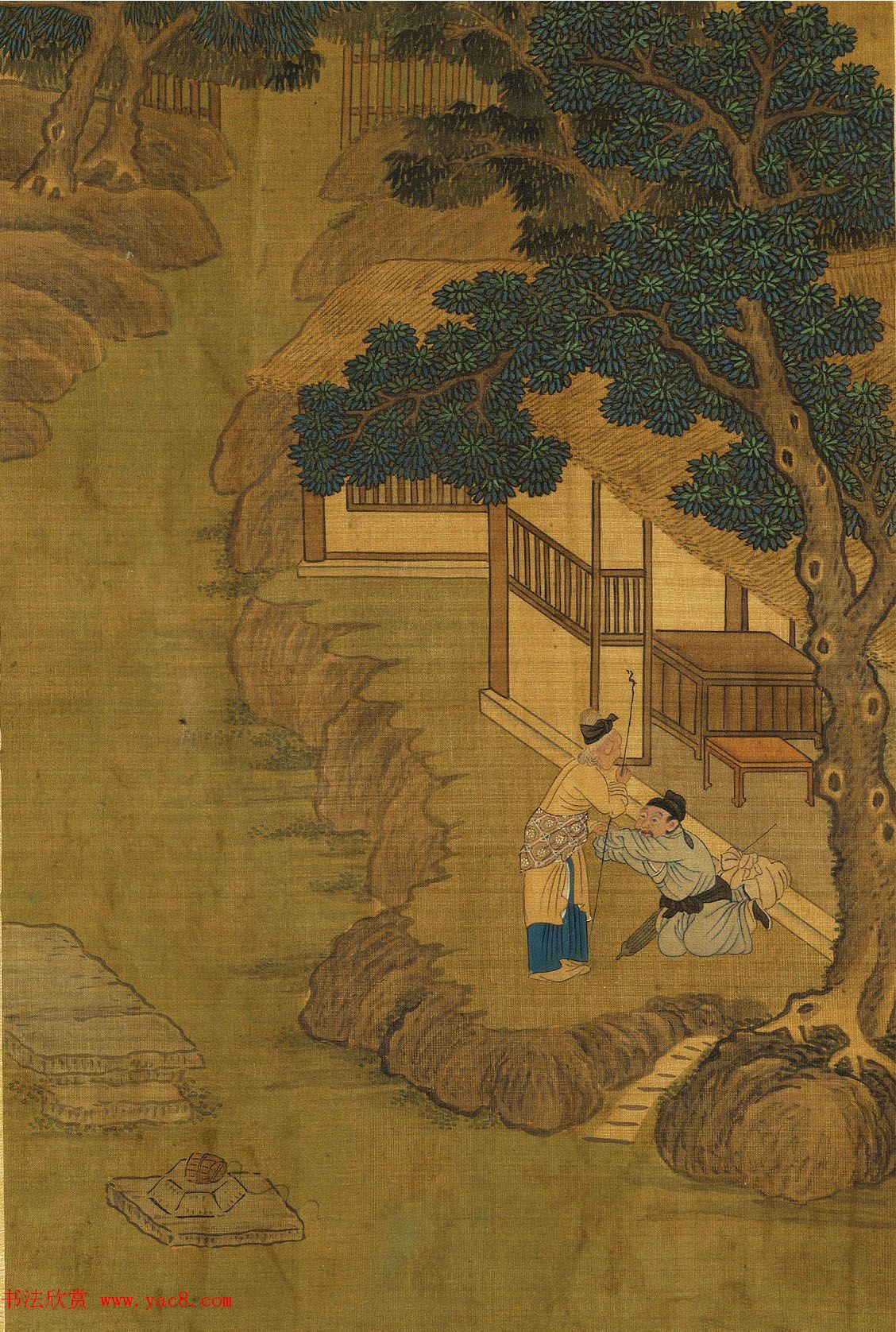 文徵明隶书许初行书合题《纯孝图》