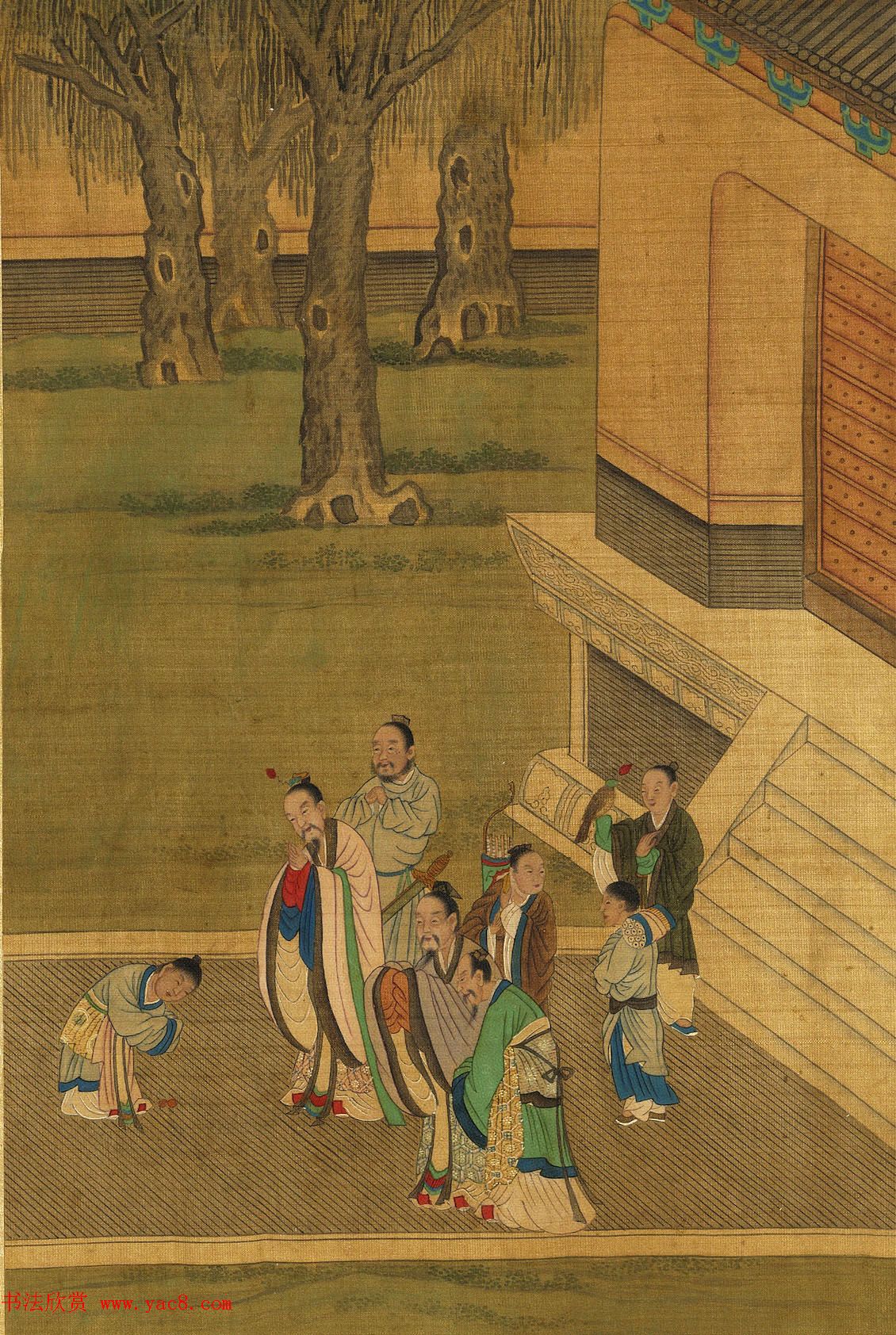 文徵明隶书许初行书合题《纯孝图》