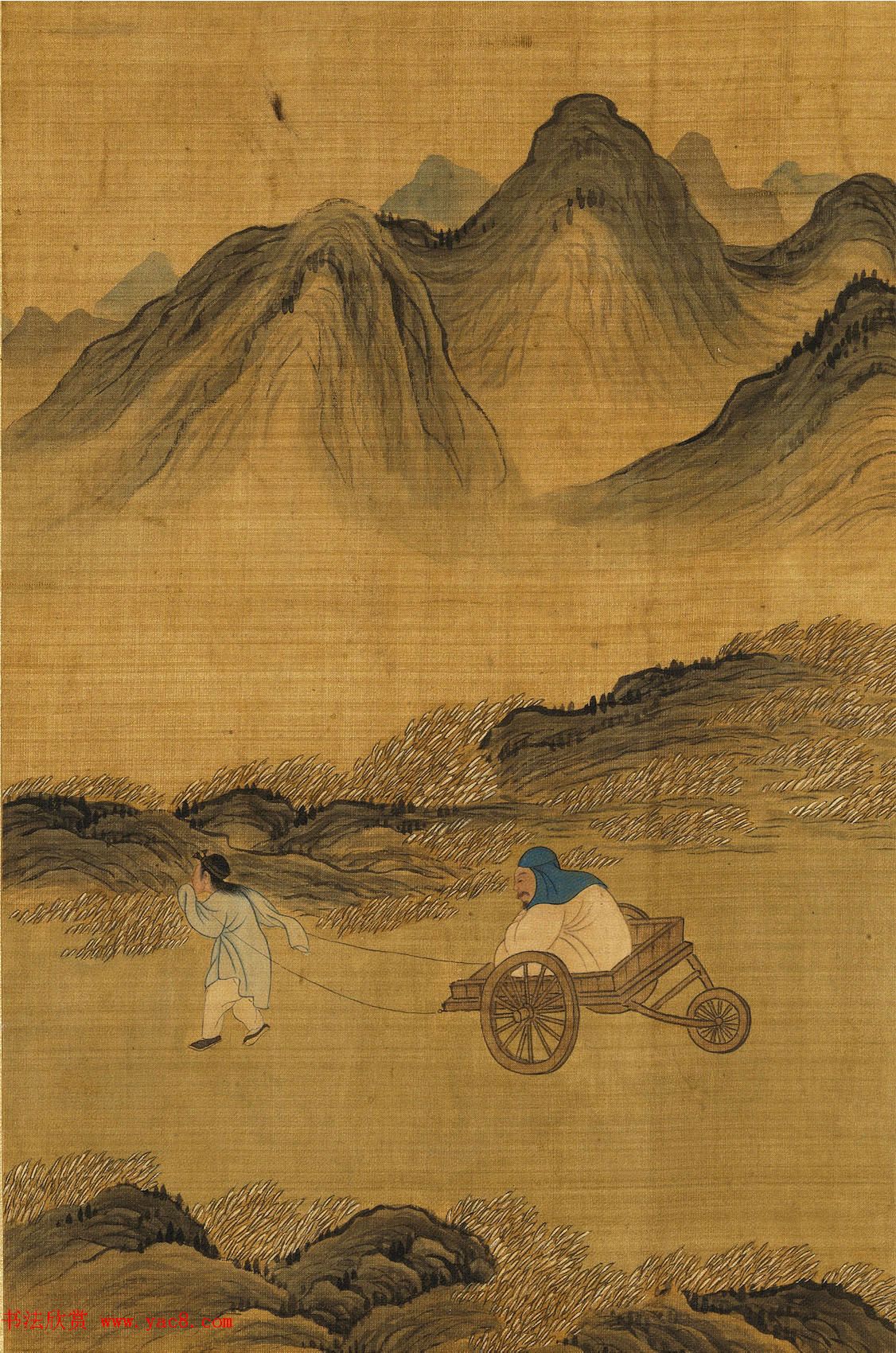 文徵明隶书许初行书合题《纯孝图》