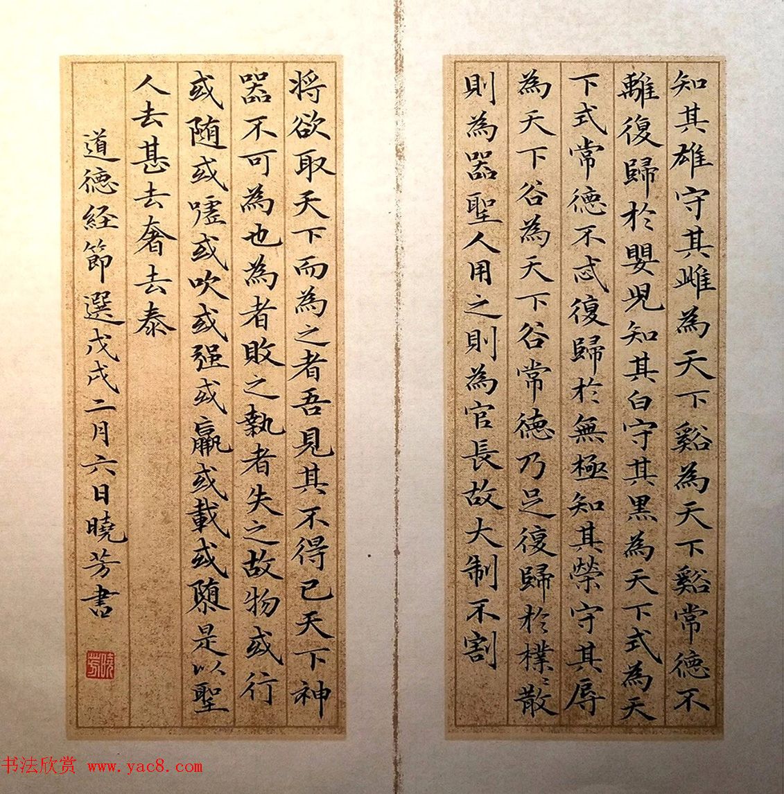 湖南郭晓芳小楷书法作品