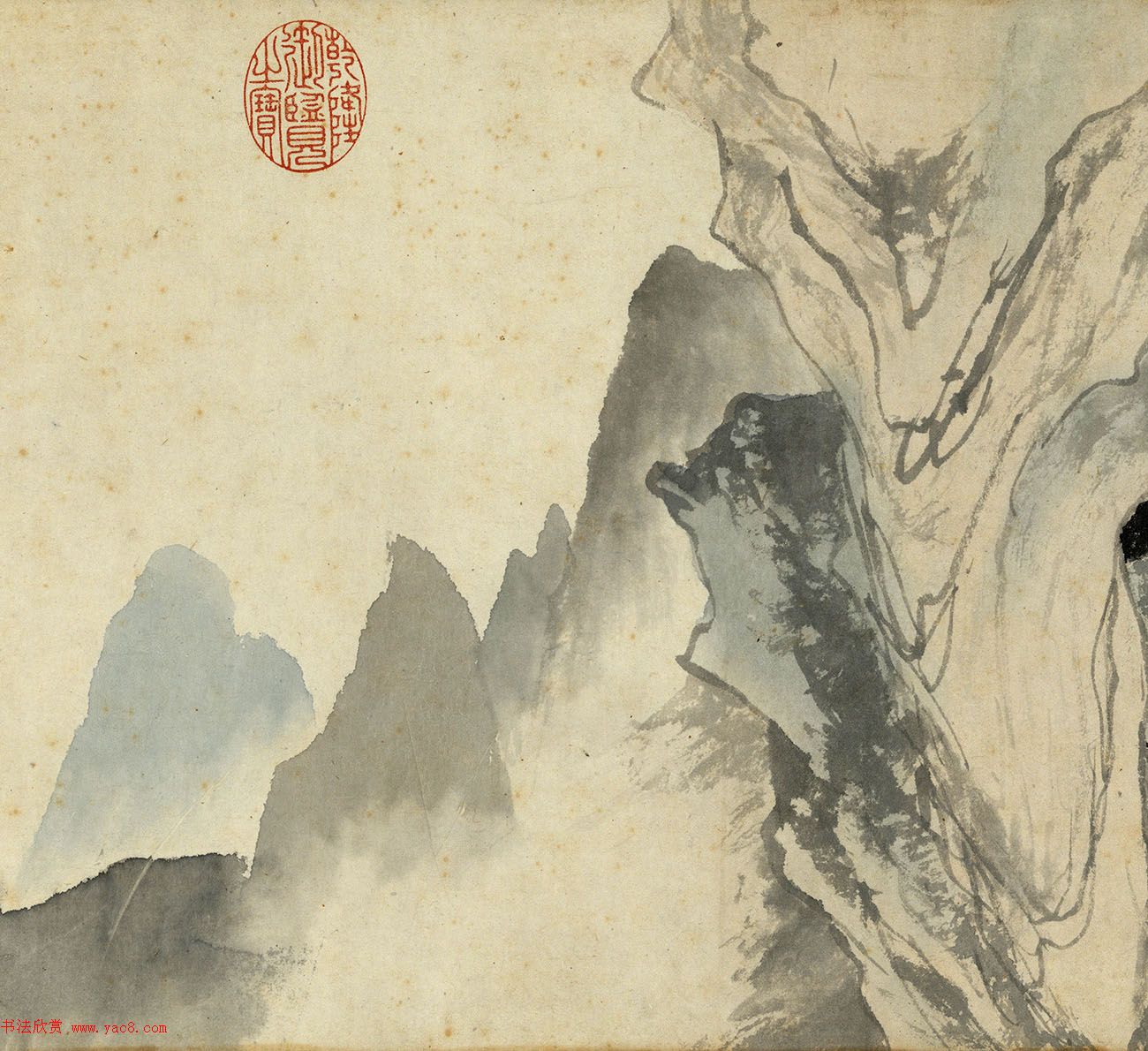 明代唐寅书画欣赏《烧药图》